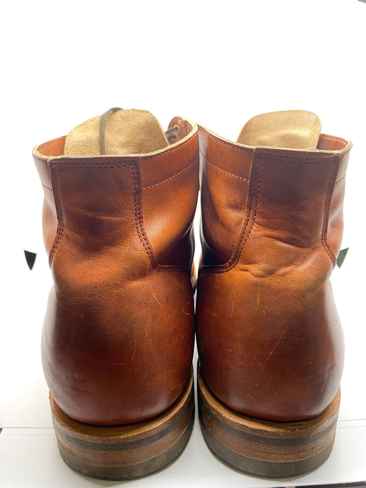 Photo by patinathunderdome on December 1, 2021 of the Viberg Service Boot in Horween Spice Dublin.