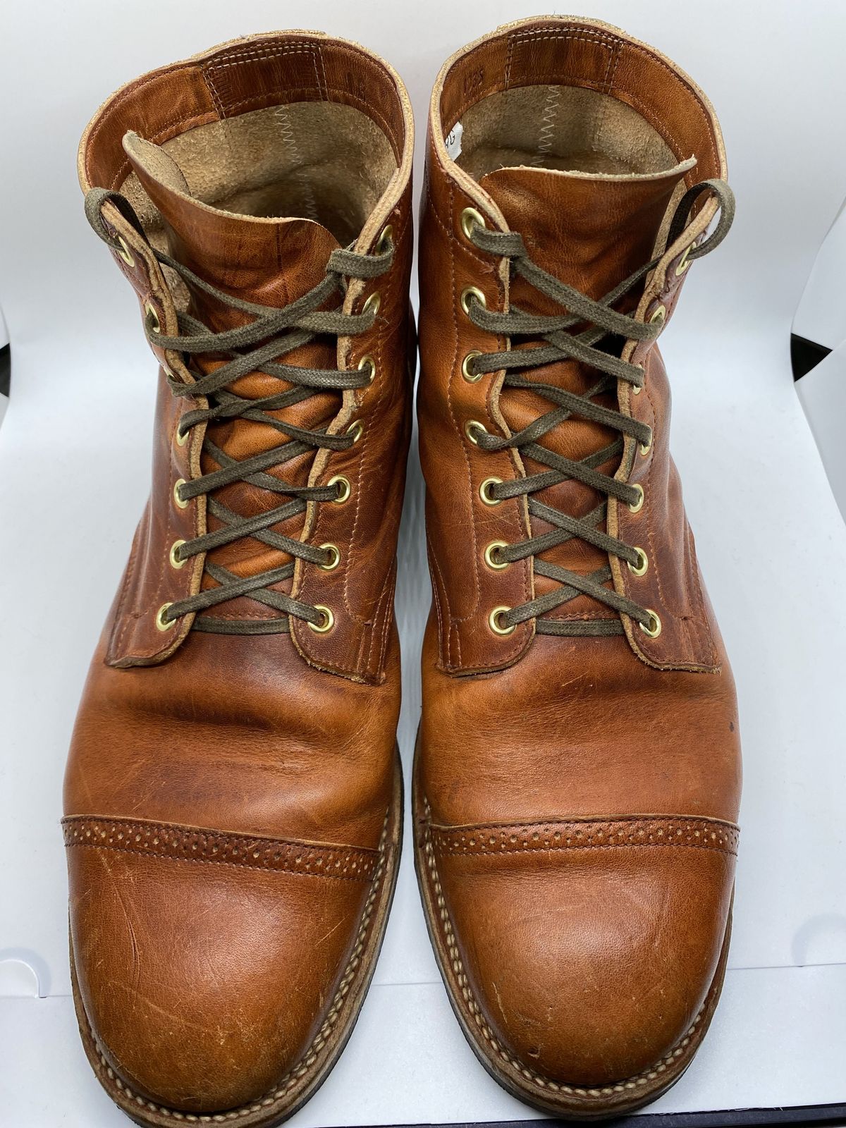 Photo by patinathunderdome on January 2, 2022 of the Viberg Service Boot in Horween Spice Dublin.