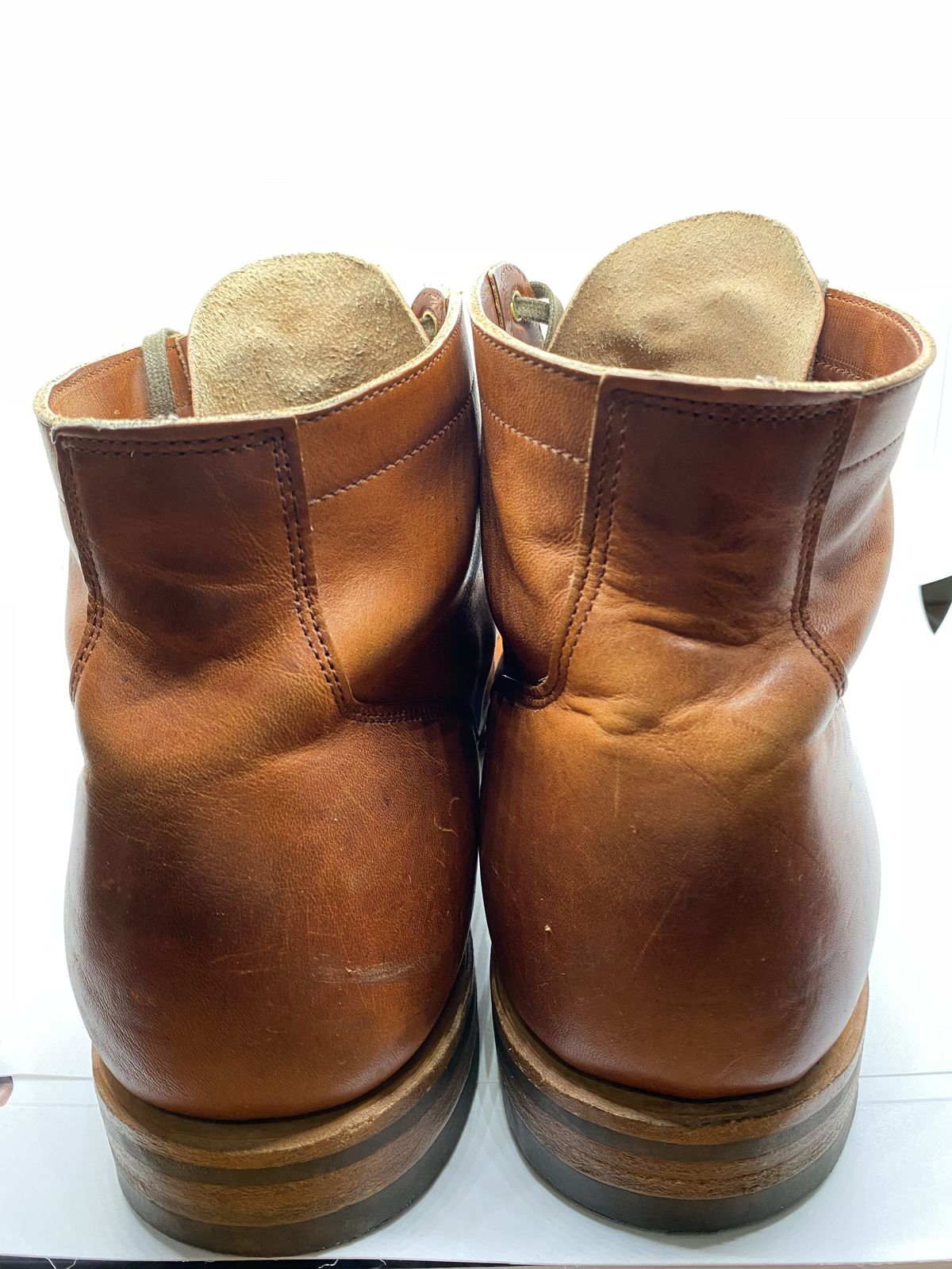 Photo by patinathunderdome on January 2, 2022 of the Viberg Service Boot in Horween Spice Dublin.