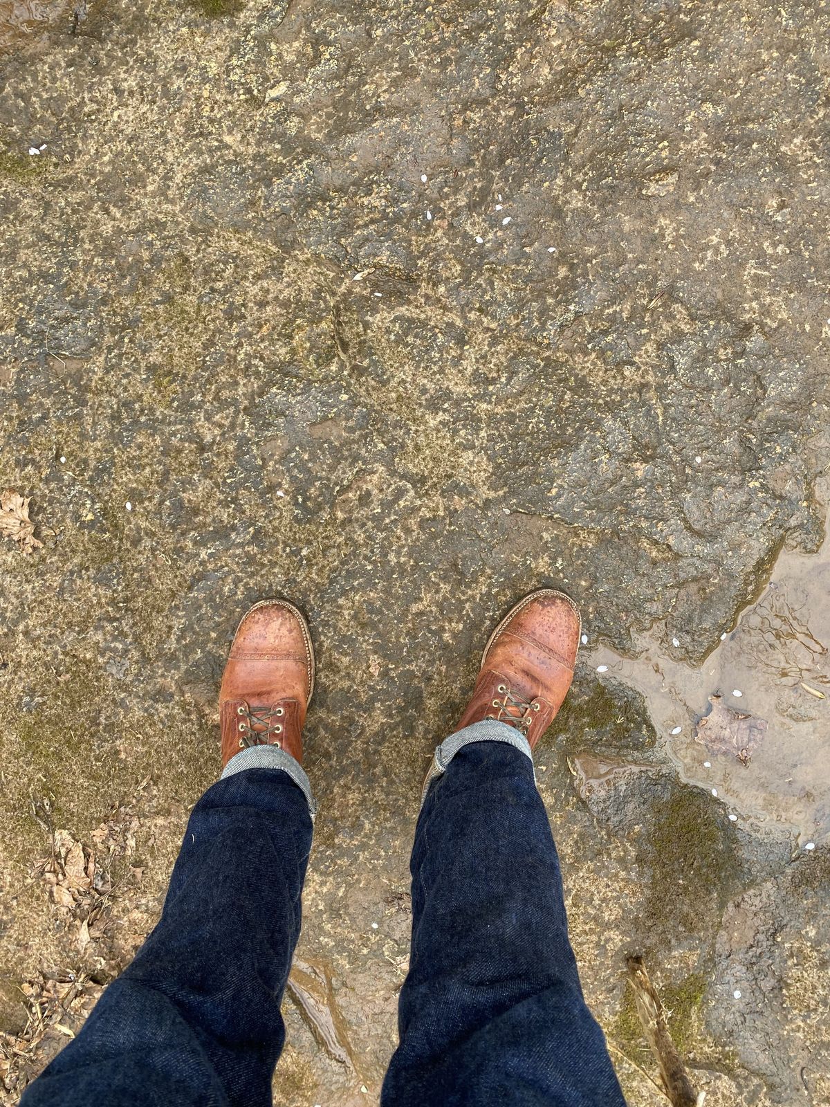 Photo by patinathunderdome on April 2, 2022 of the Viberg Service Boot in Horween Spice Dublin.