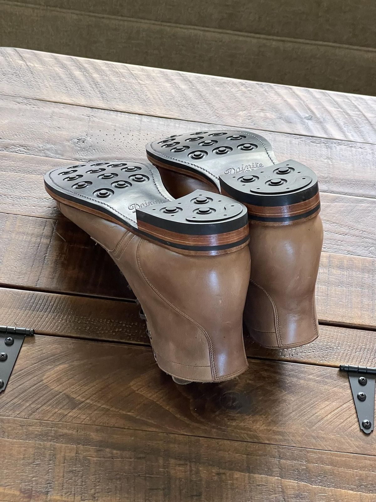 Photo by patinathunderdome on October 6, 2021 of the Viberg Service Boot in Horween Natural Chromexcel.