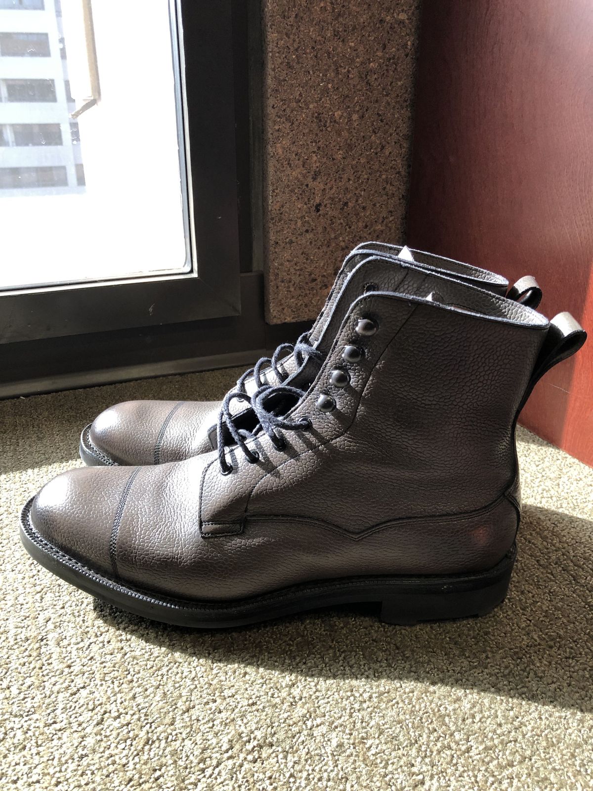 Photo by patinathunderdome on November 5, 2021 of the Edward Green Galway in Grey Country Calf.
