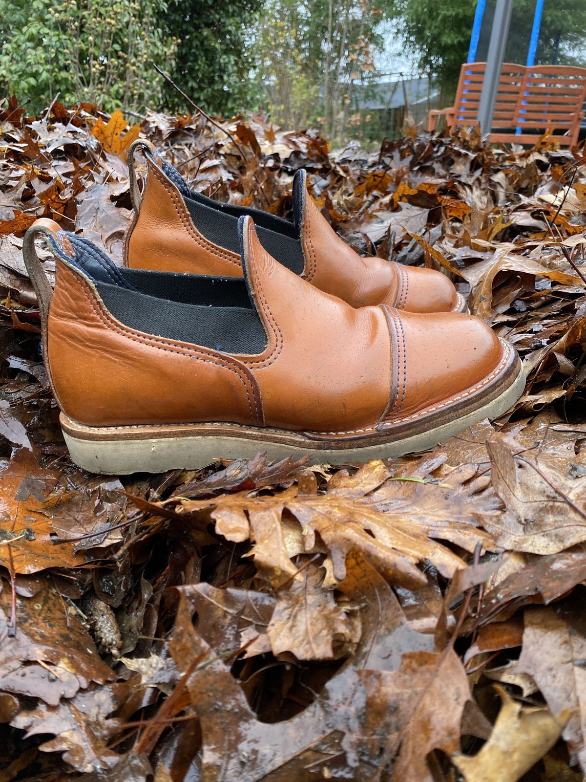 Photo by patinathunderdome on December 4, 2021 of the Wesco Romeo in Wickett & Craig Natural Skirting.