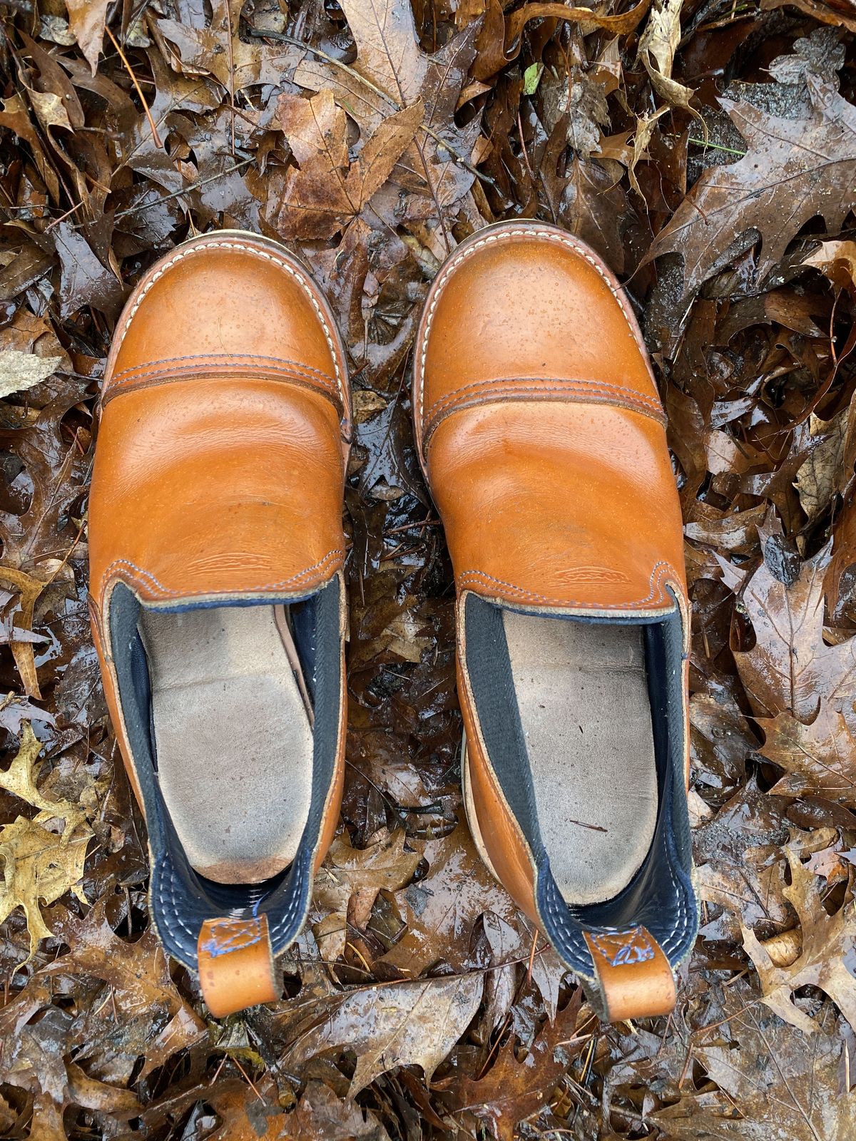 Photo by patinathunderdome on December 4, 2021 of the Wesco Romeo in Wickett & Craig Natural Skirting.