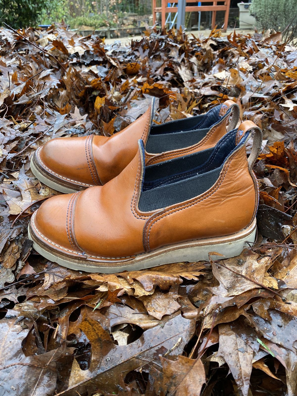 Photo by patinathunderdome on December 4, 2021 of the Wesco Romeo in Wickett & Craig Natural Skirting.