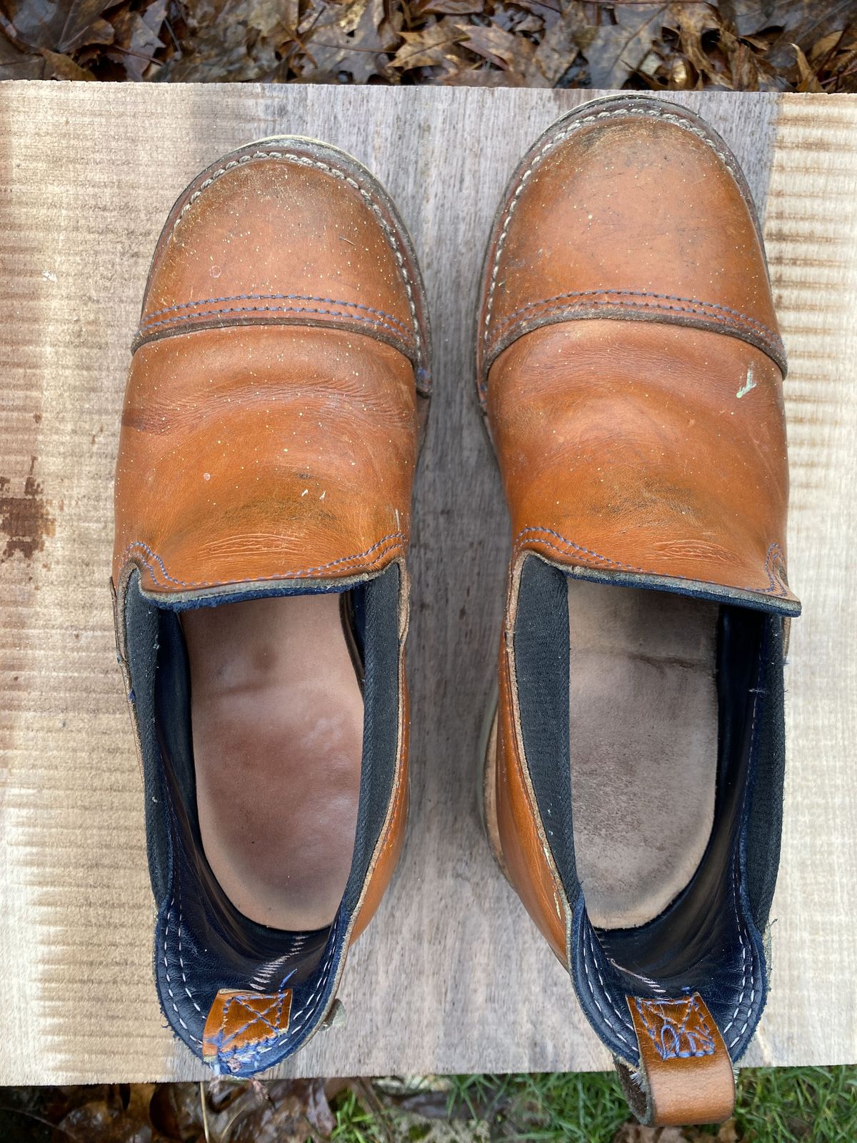 Photo by patinathunderdome on January 4, 2022 of the Wesco Romeo in Wickett & Craig Natural Skirting.