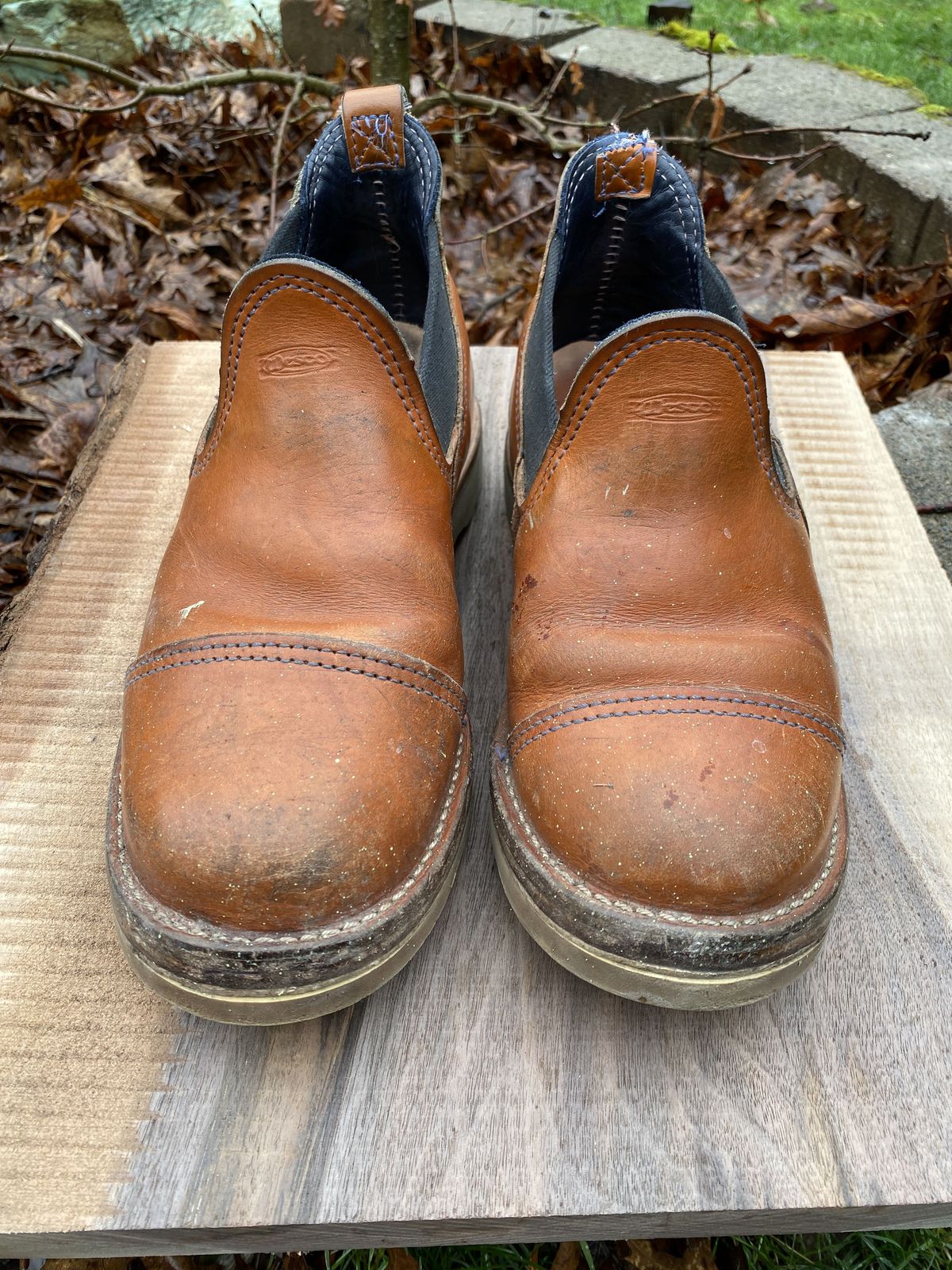 Photo by patinathunderdome on January 4, 2022 of the Wesco Romeo in Wickett & Craig Natural Skirting.