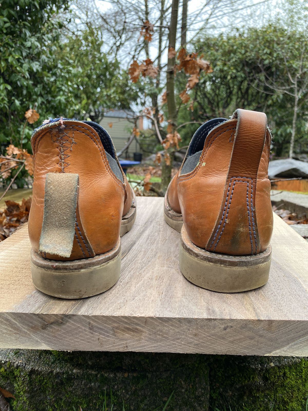 Photo by patinathunderdome on January 4, 2022 of the Wesco Romeo in Wickett & Craig Natural Skirting.
