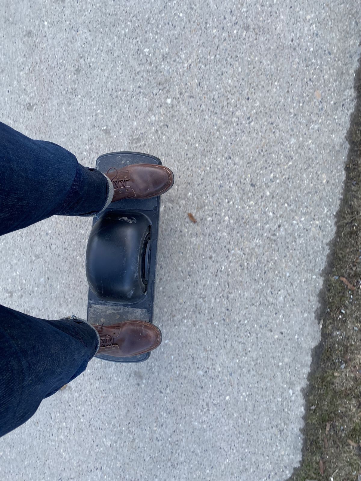 Photo by patinathunderdome on April 5, 2022 of the Flame Panda Service Boot in Conceria Walpier Natural Buttero Overdyed Brown.