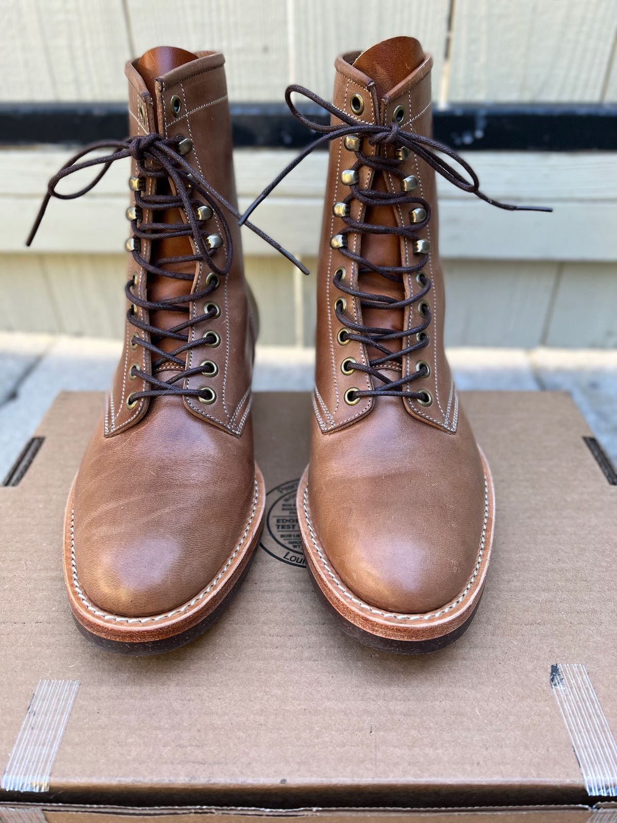 Photo by patinathunderdome on November 5, 2021 of the Onderhoud SVC02 Packer Boot in Maryam Toscanello Horsebutt.