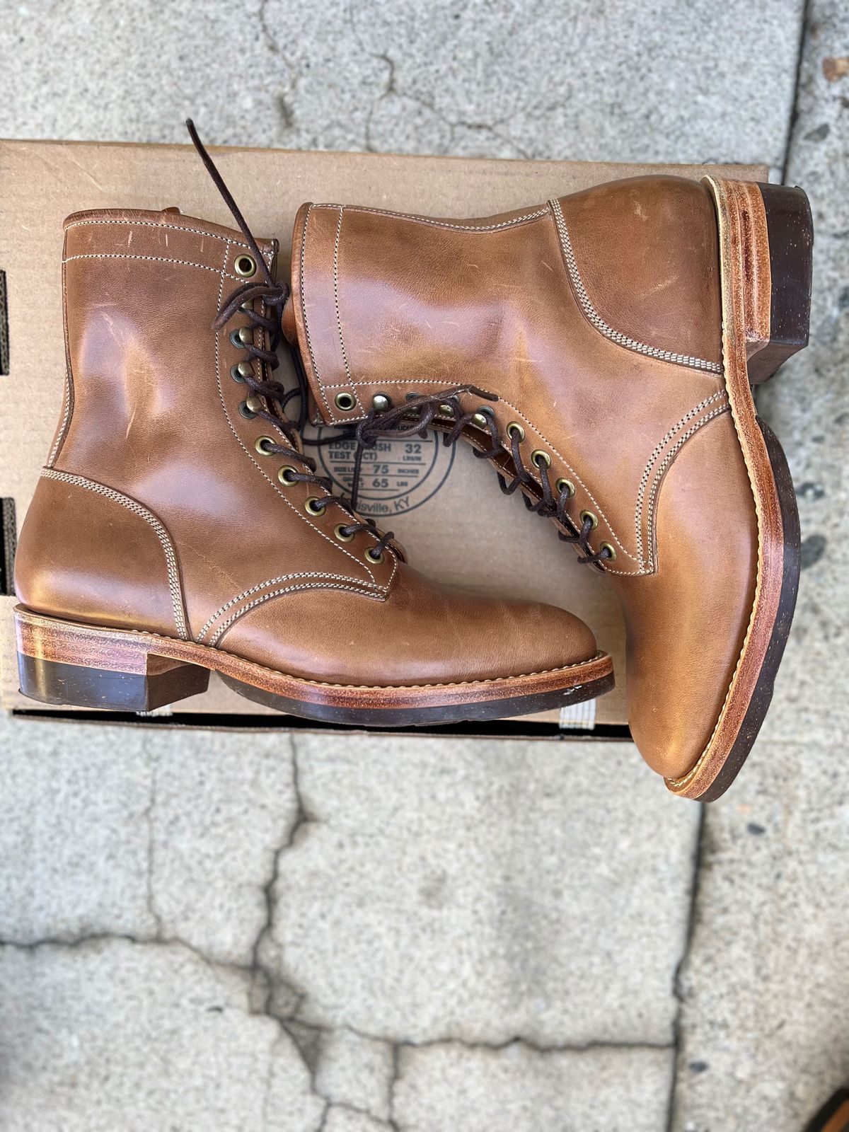 Photo by patinathunderdome on November 5, 2021 of the Onderhoud SVC02 Packer Boot in Maryam Toscanello Horsebutt.