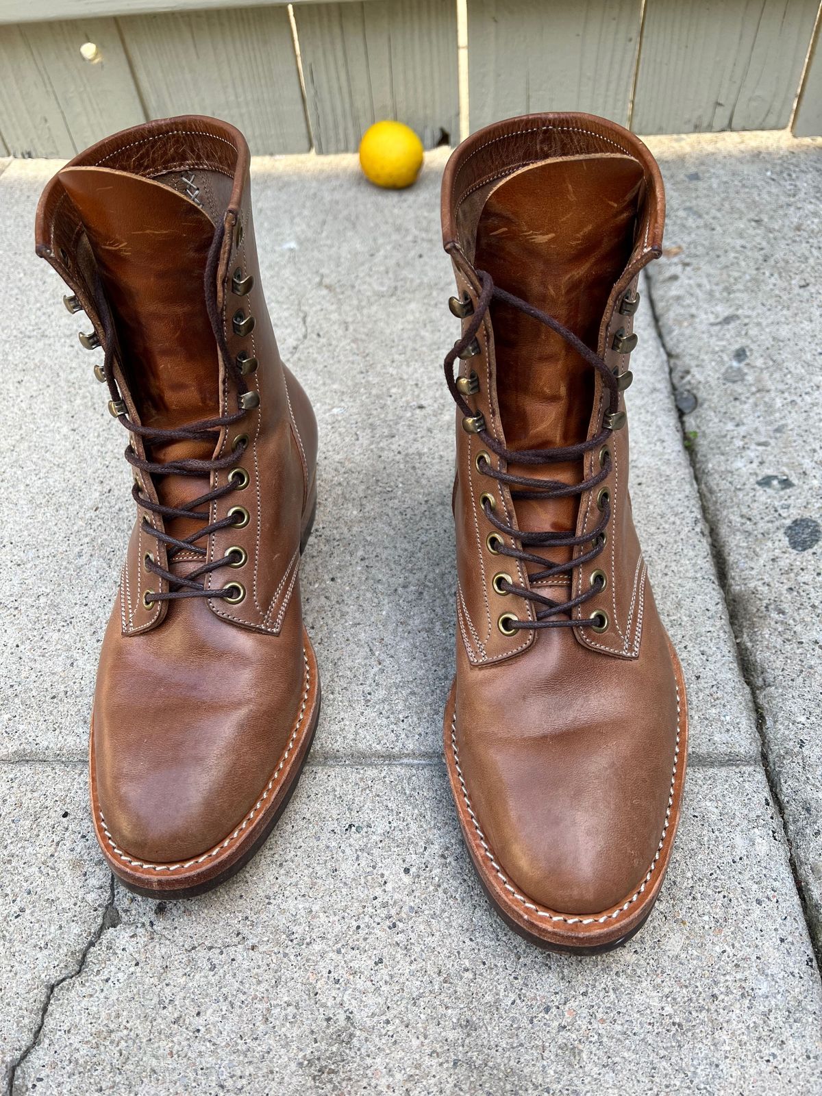 Photo by patinathunderdome on December 5, 2021 of the Onderhoud SVC02 Packer Boot in Maryam Toscanello Horsebutt.