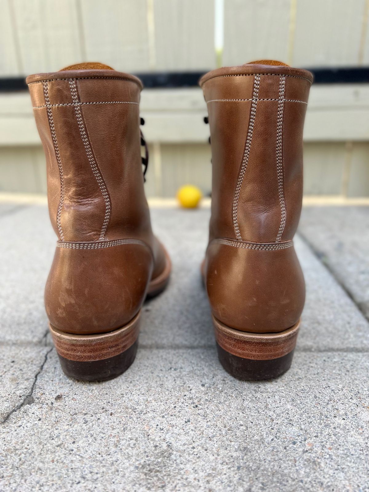 Photo by patinathunderdome on December 5, 2021 of the Onderhoud SVC02 Packer Boot in Maryam Toscanello Horsebutt.