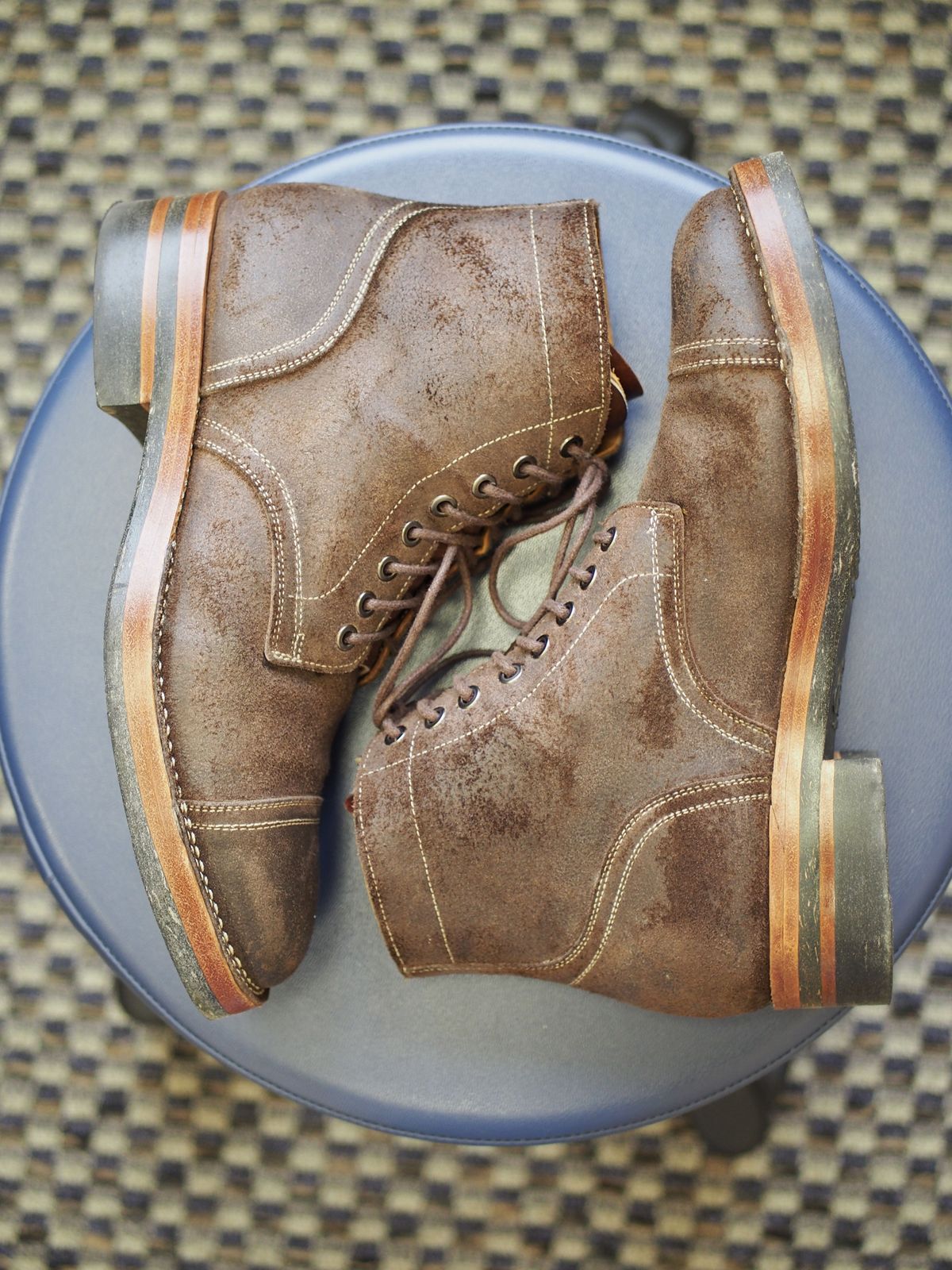 Photo by patinathunderdome on November 2, 2021 of the Benzein The Catcher in Indonesian Brown Waxed Flesh.