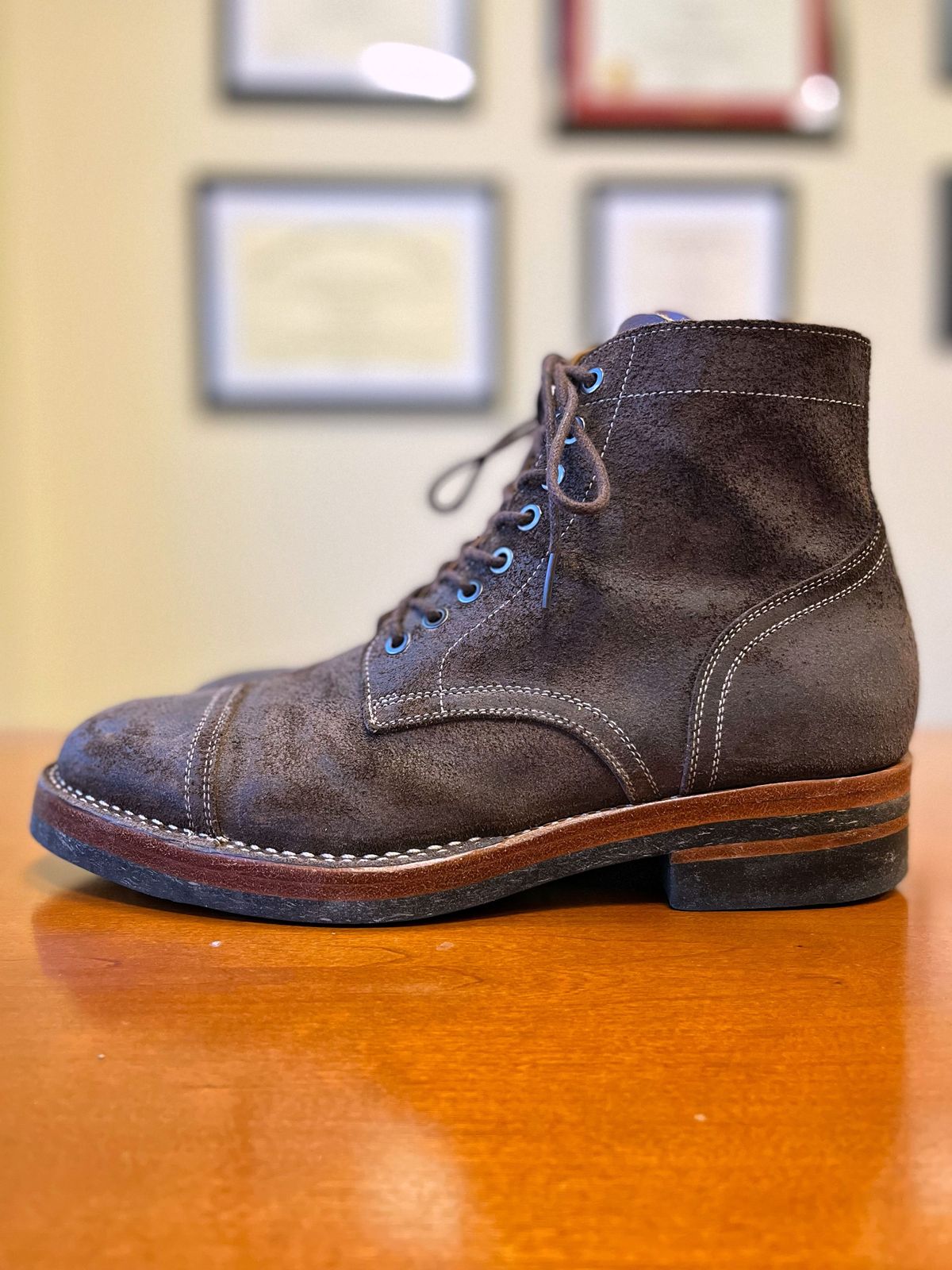 Photo by patinathunderdome on December 2, 2021 of the Benzein The Catcher in Indonesian Brown Waxed Flesh.