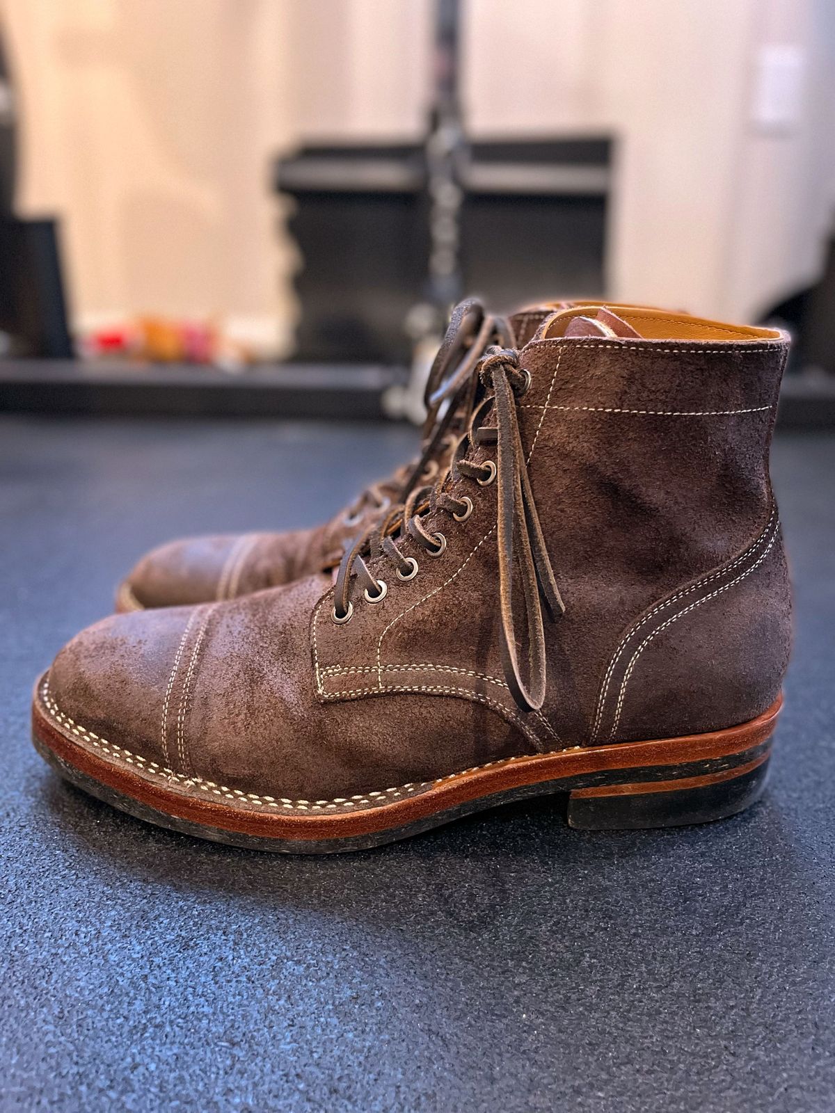 Photo by patinathunderdome on January 1, 2022 of the Benzein The Catcher in Indonesian Brown Waxed Flesh.