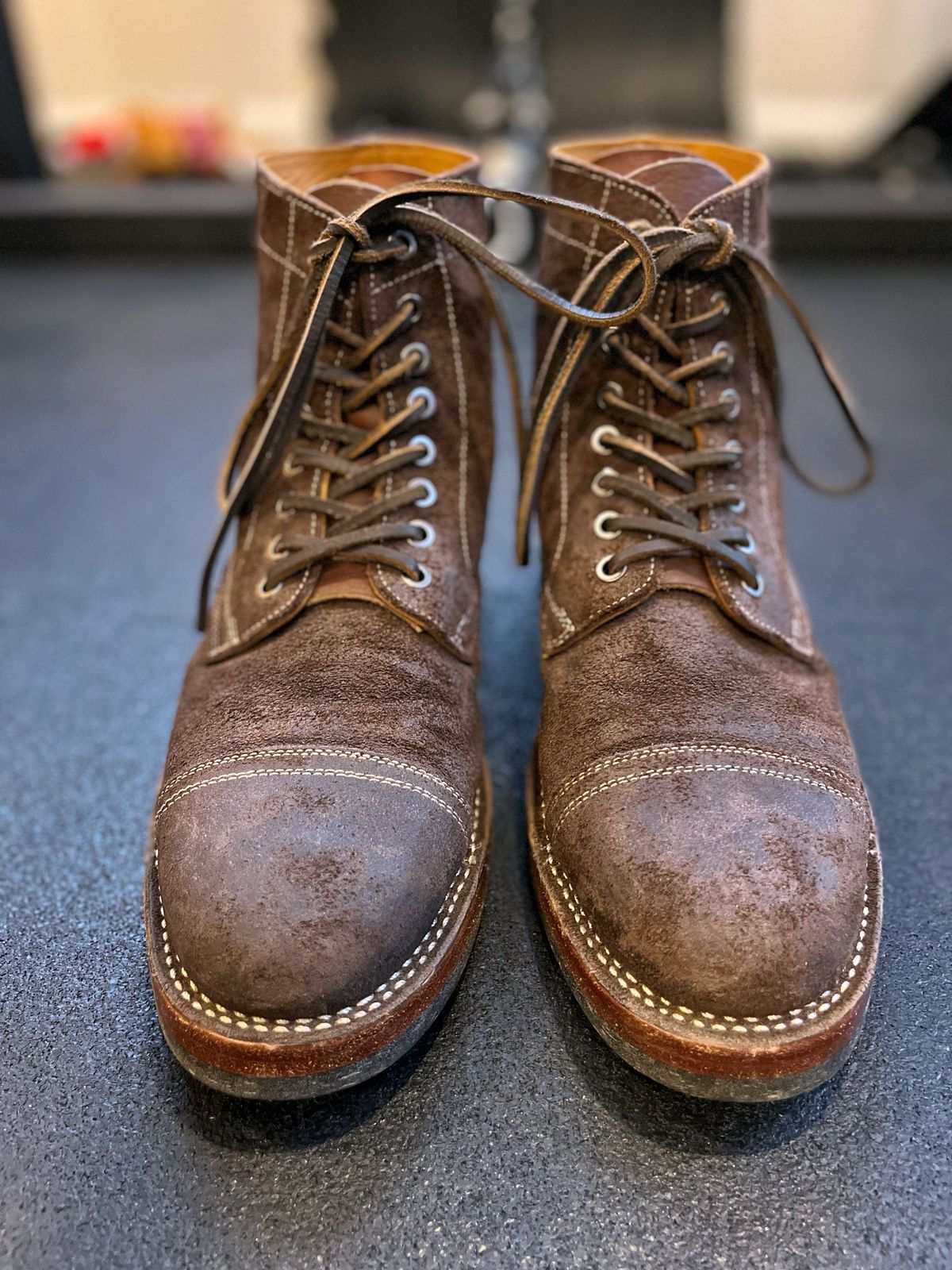 Photo by patinathunderdome on January 1, 2022 of the Benzein The Catcher in Indonesian Brown Waxed Flesh.