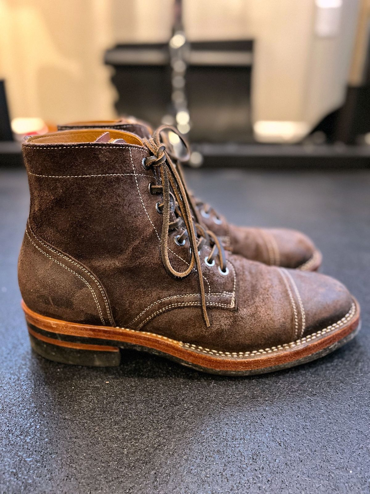 Photo by patinathunderdome on January 1, 2022 of the Benzein The Catcher in Indonesian Brown Waxed Flesh.