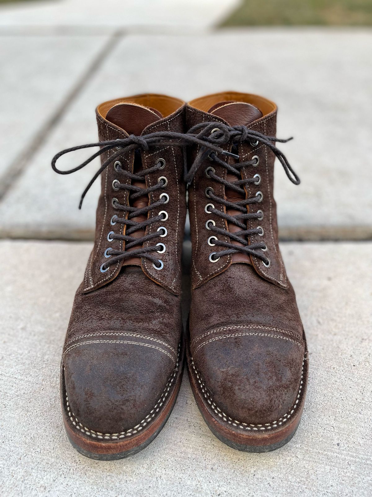 Photo by patinathunderdome on February 5, 2022 of the Benzein The Catcher in Indonesian Brown Waxed Flesh.