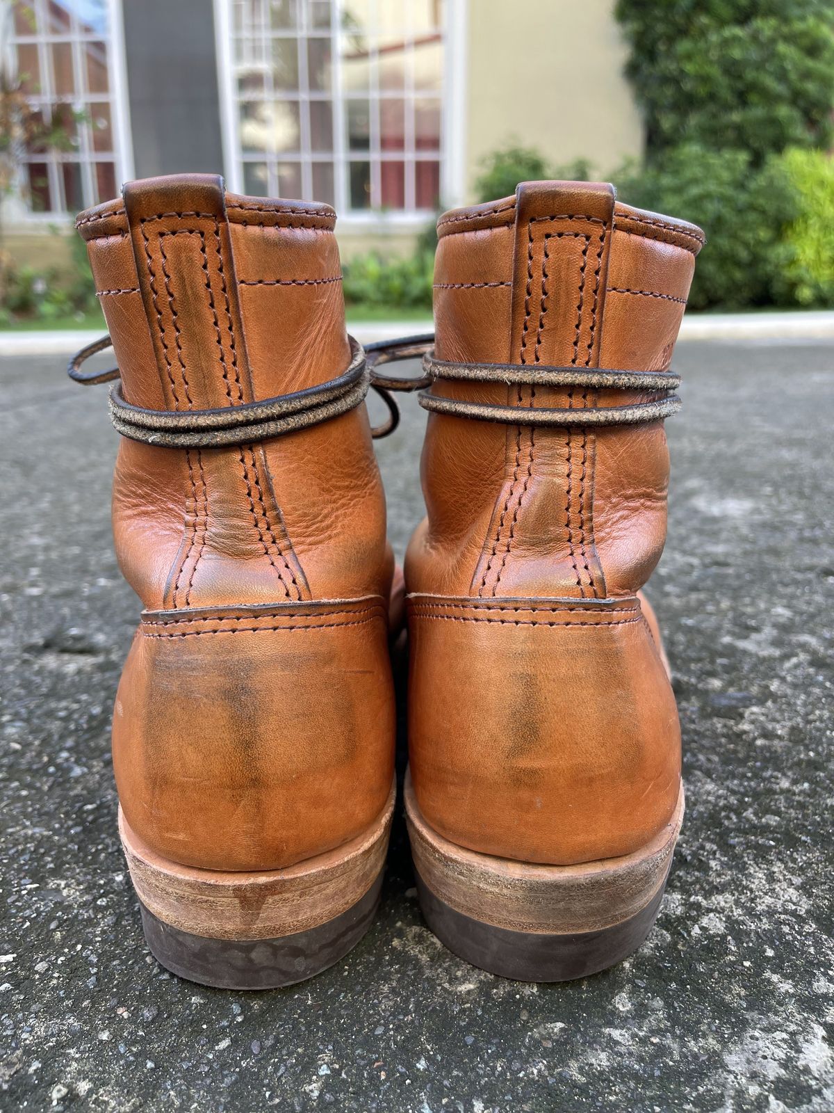 Photo by patinathunderdome on January 4, 2022 of the Wesco Hendrik in Wickett & Craig Russet Traditional Harness.