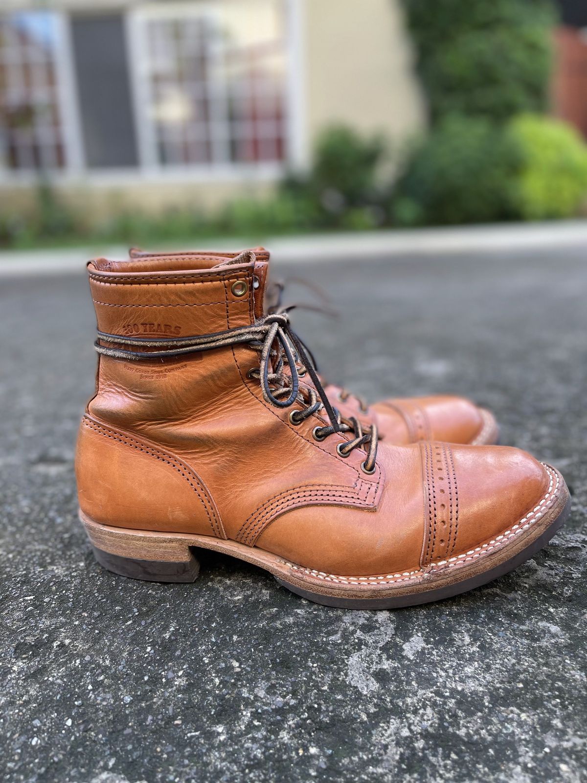 Photo by patinathunderdome on January 4, 2022 of the Wesco Hendrik in Wickett & Craig Russet Traditional Harness.