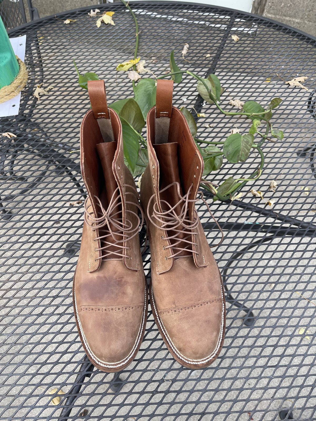 Photo by patinathunderdome on October 1, 2021 of the Arno x Hunter 7-Inch Boot in Unknown Material.