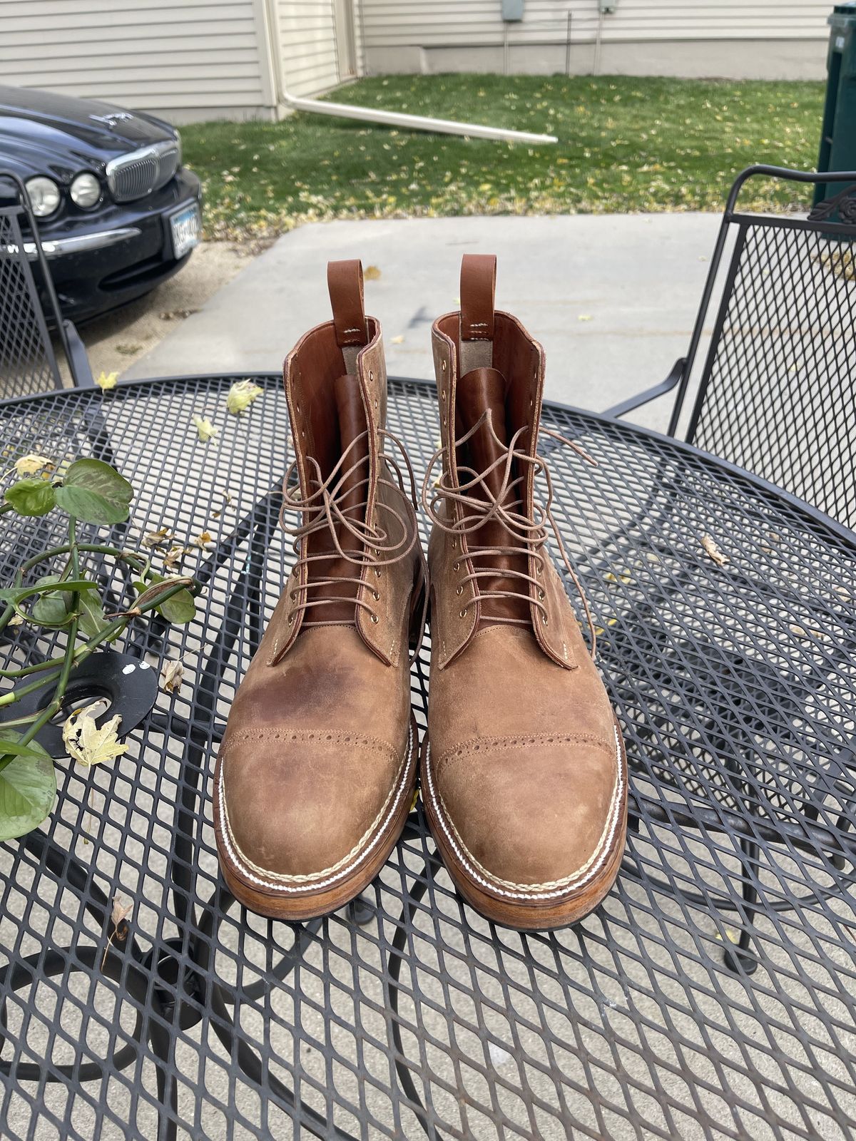 Photo by patinathunderdome on October 1, 2021 of the Arno x Hunter 7-Inch Boot in Unknown Material.