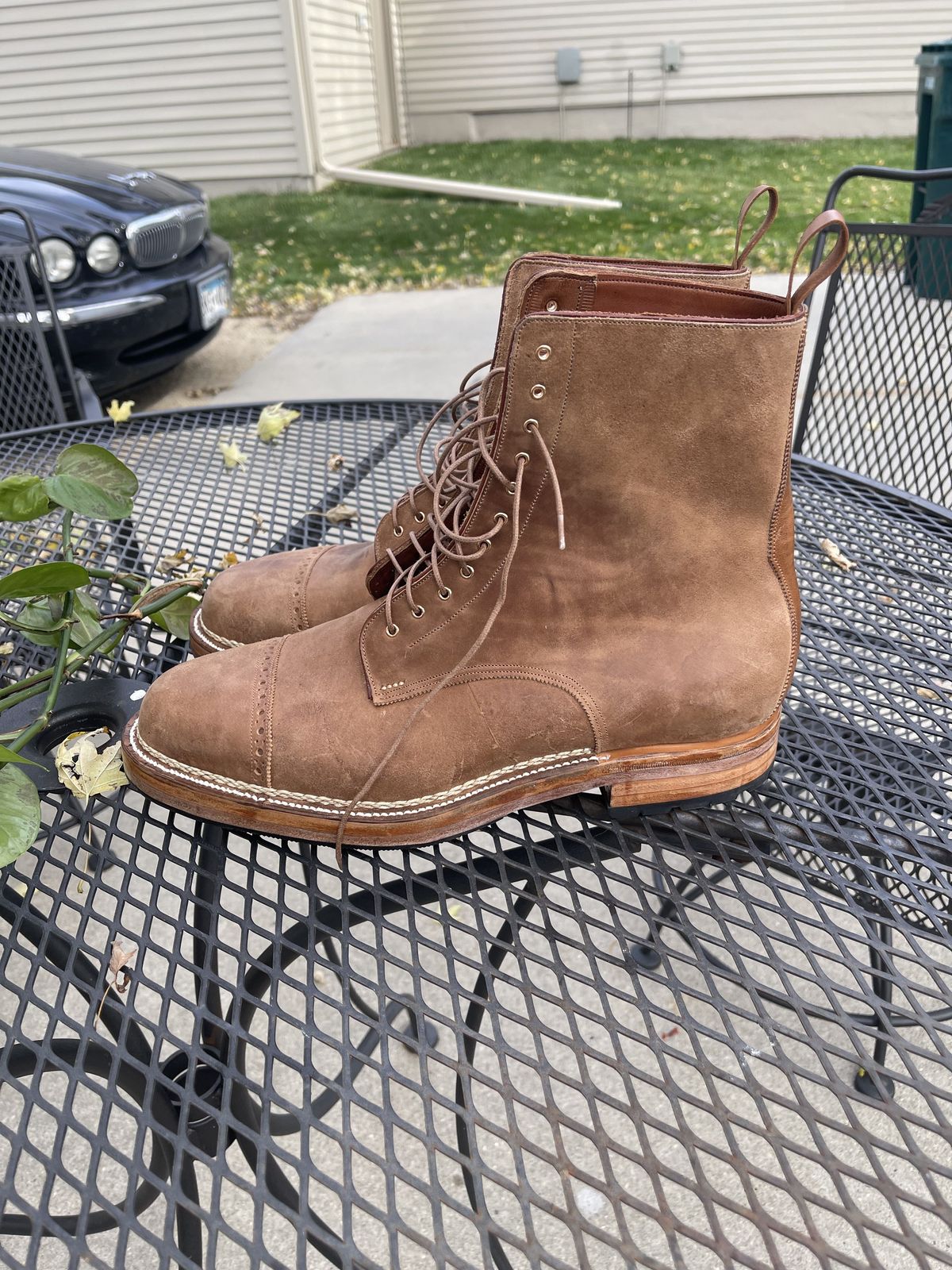 Photo by patinathunderdome on October 1, 2021 of the Arno x Hunter 7-Inch Boot in Unknown Material.