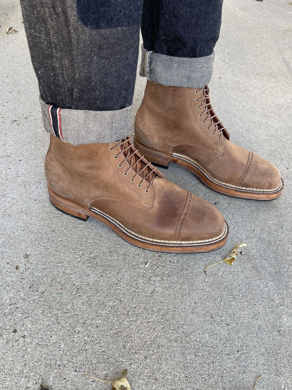 Photo by patinathunderdome on October 1, 2021 of the Arno x Hunter 7-Inch Boot in Unknown Material.