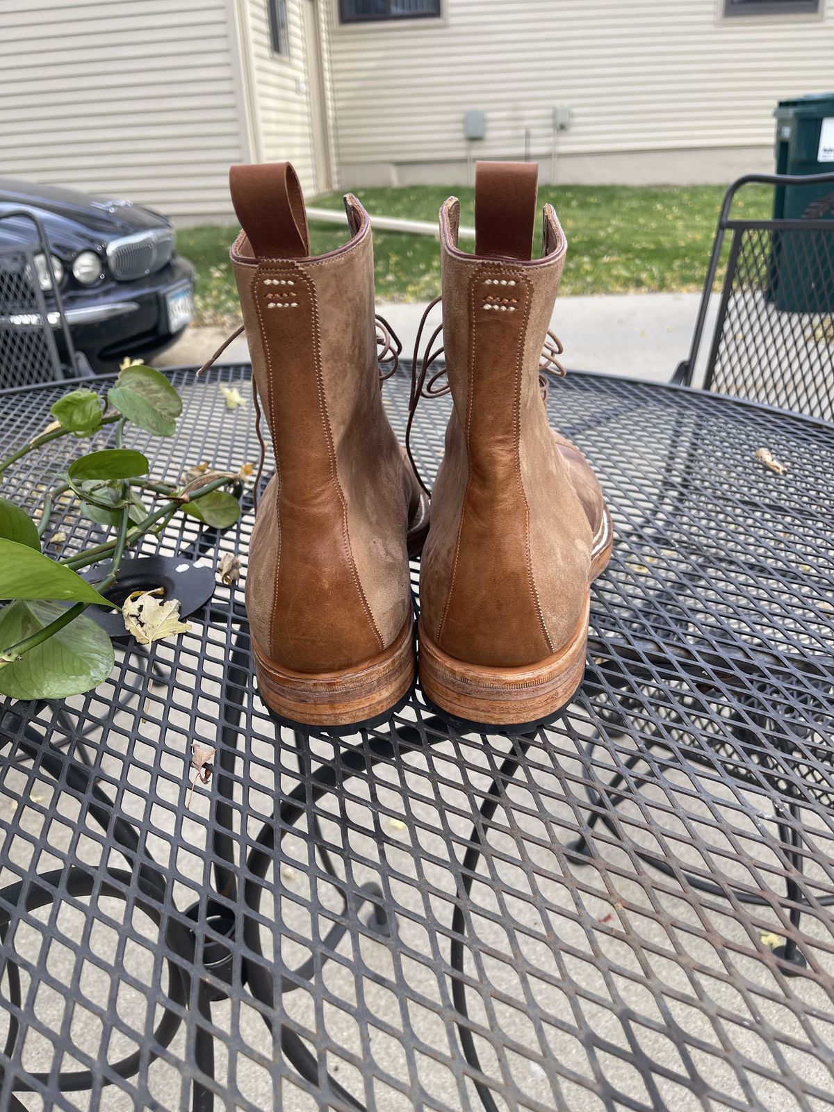 Photo by patinathunderdome on October 1, 2021 of the Arno x Hunter 7-Inch Boot in Unknown Material.