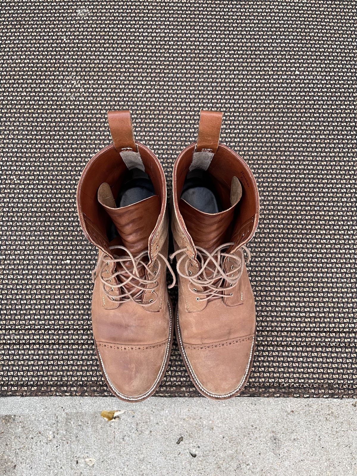 Photo by patinathunderdome on November 4, 2021 of the Arno x Hunter 7-Inch Boot in Unknown Material.