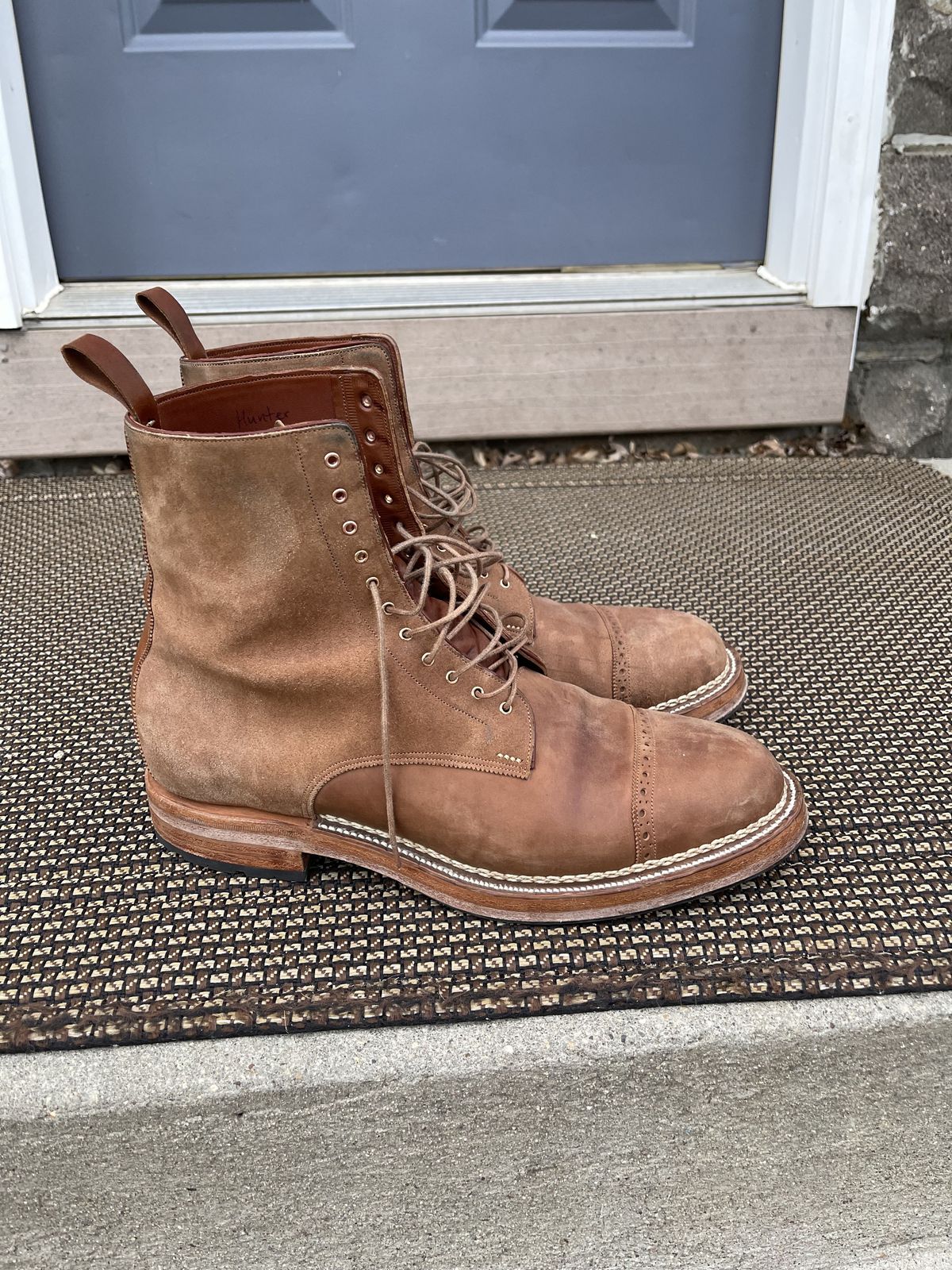 Photo by patinathunderdome on November 4, 2021 of the Arno x Hunter 7-Inch Boot in Unknown Material.