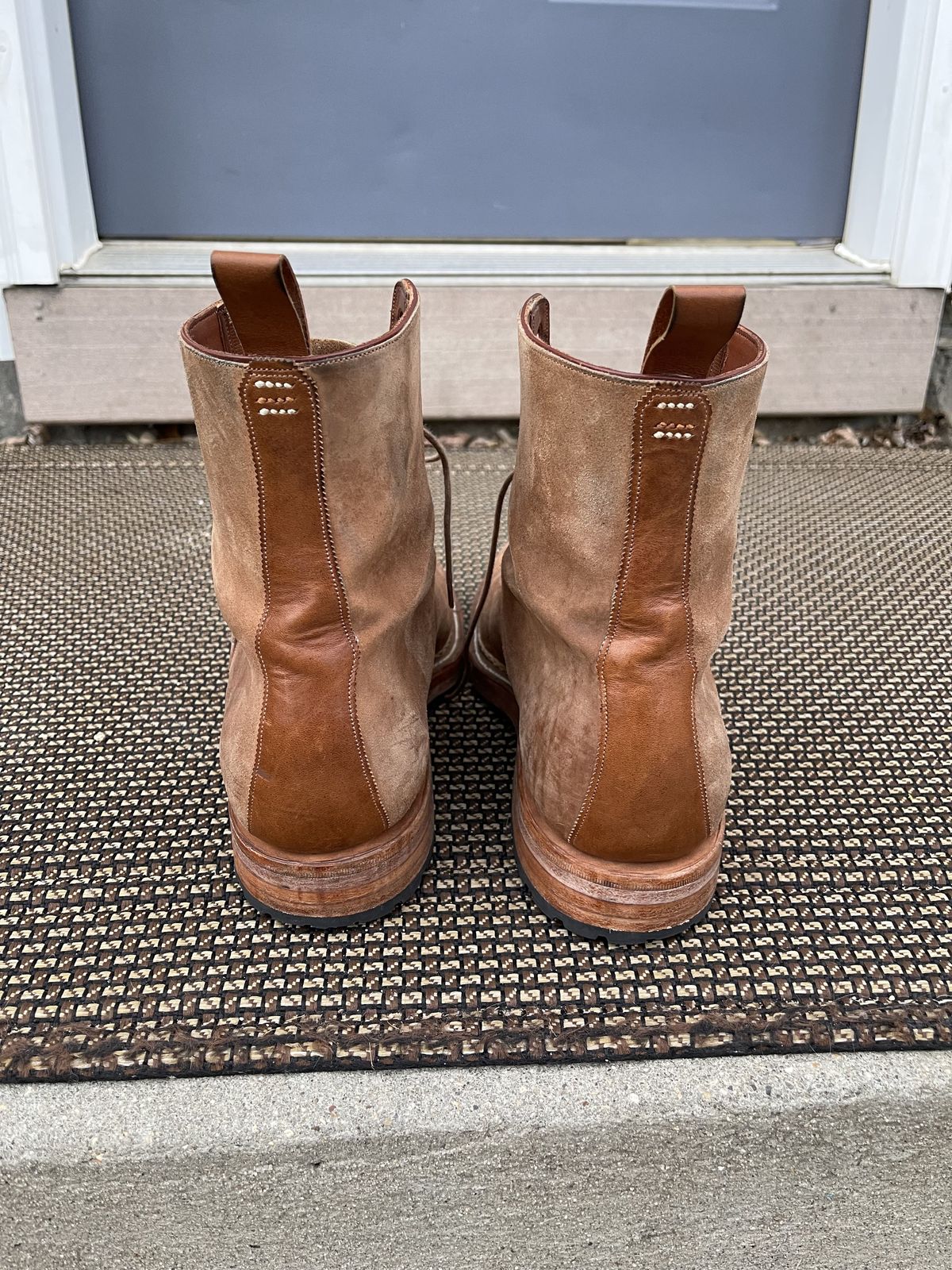 Photo by patinathunderdome on November 4, 2021 of the Arno x Hunter 7-Inch Boot in Unknown Material.