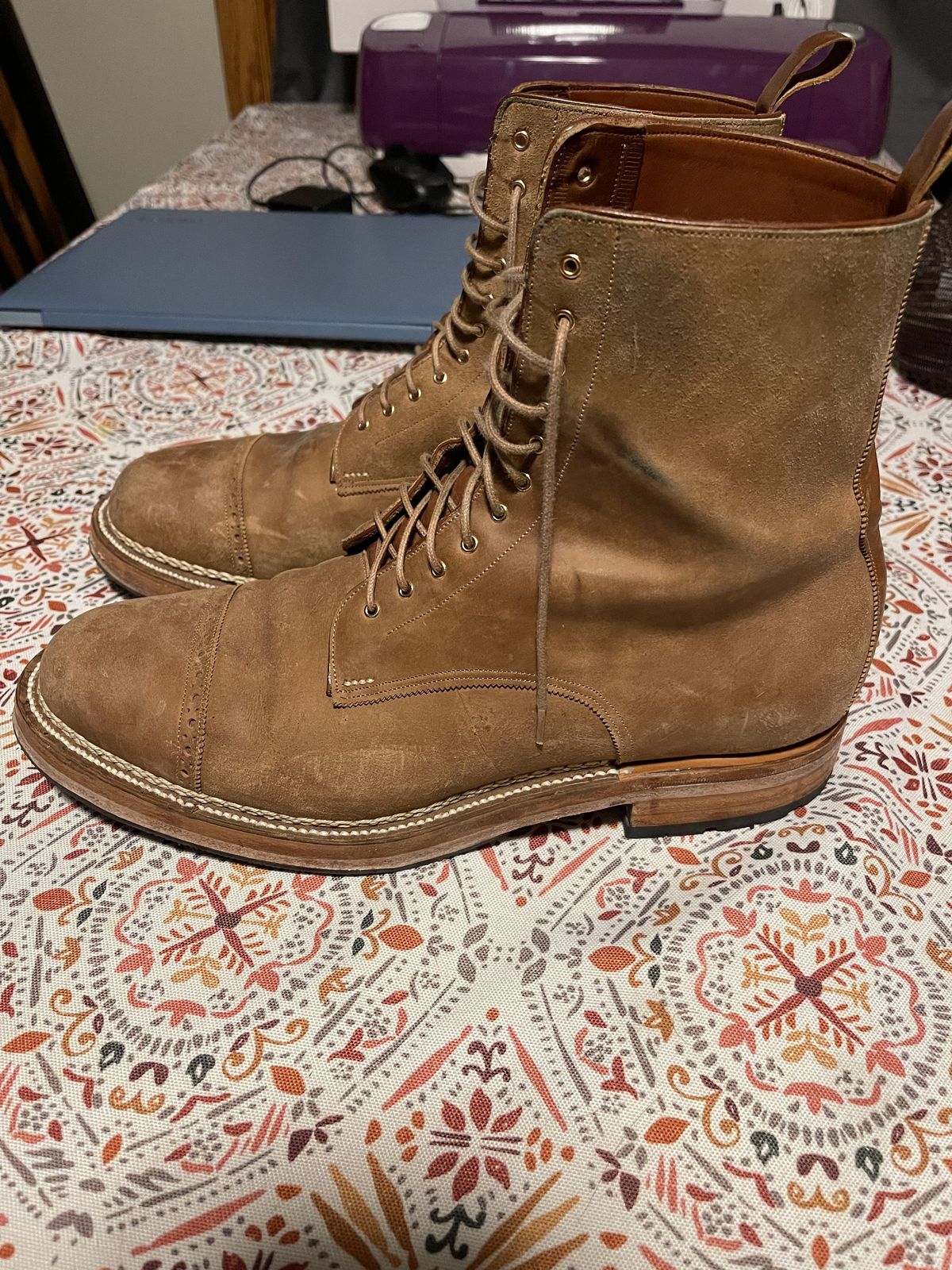 Photo by patinathunderdome on January 5, 2022 of the Arno x Hunter 7-Inch Boot in Unknown Material.
