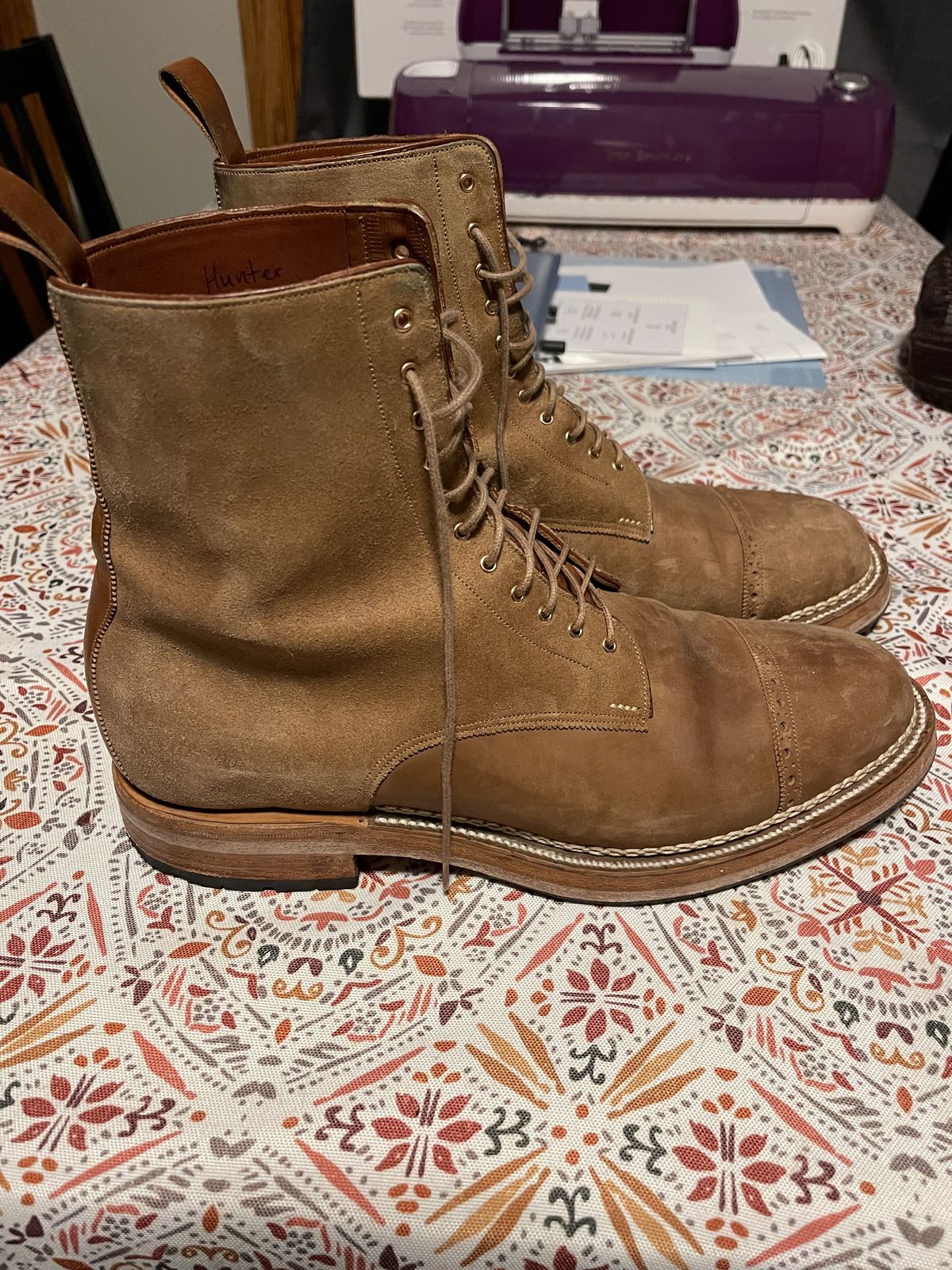 Photo by patinathunderdome on January 5, 2022 of the Arno x Hunter 7-Inch Boot in Unknown Material.