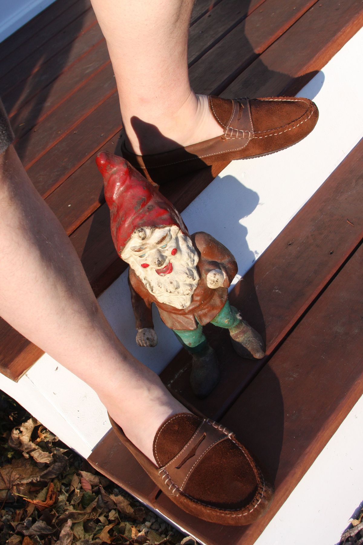 Photo by patinathunderdome on November 5, 2021 of the Quoddy Penny Driver in C.F. Stead Chocolate Repello Calf Suede.