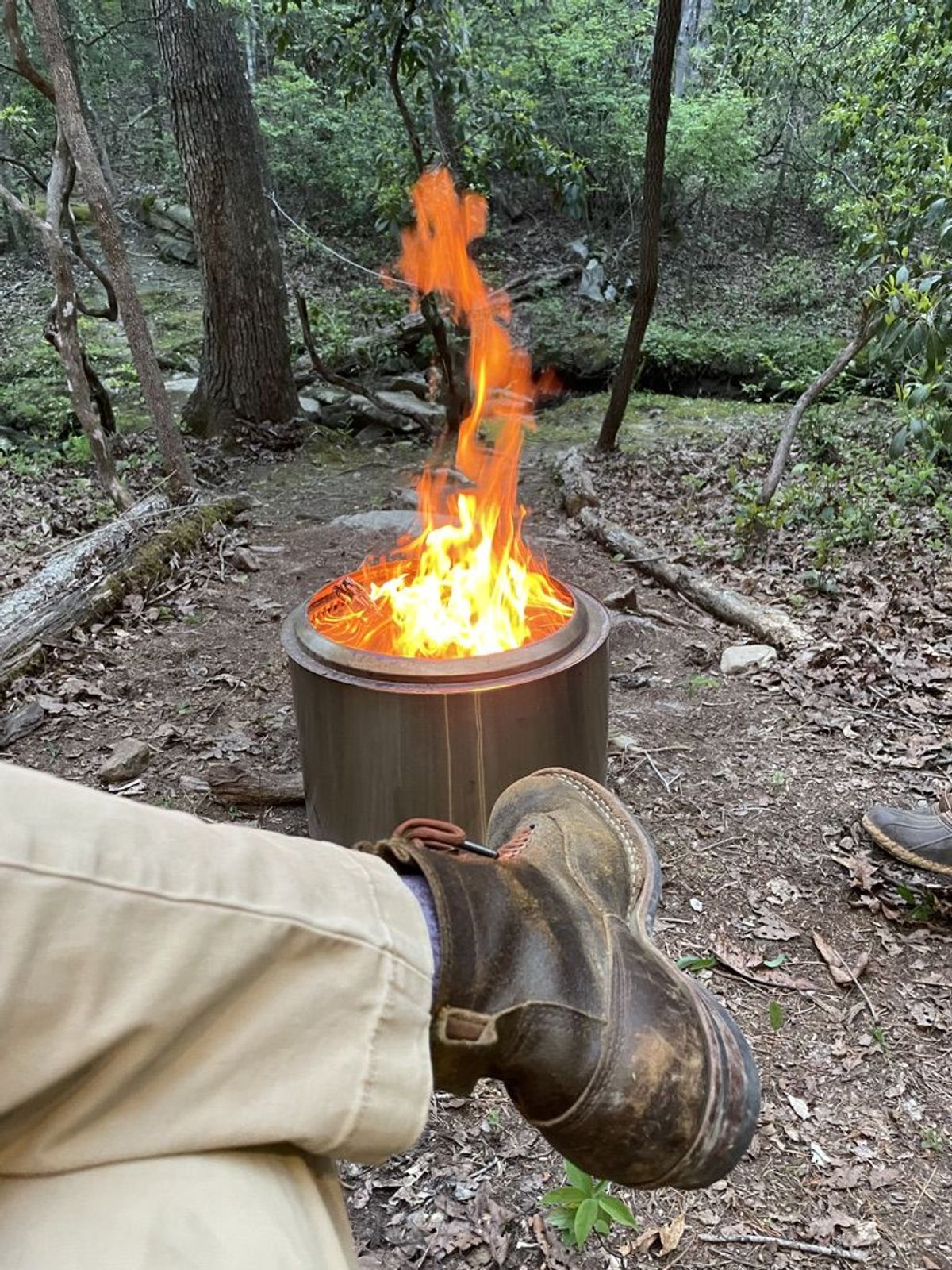 Photo by patinathunderdome on May 5, 2022 of the White's 350 Cutter in Horween Cinnamon Waxed Flesh.