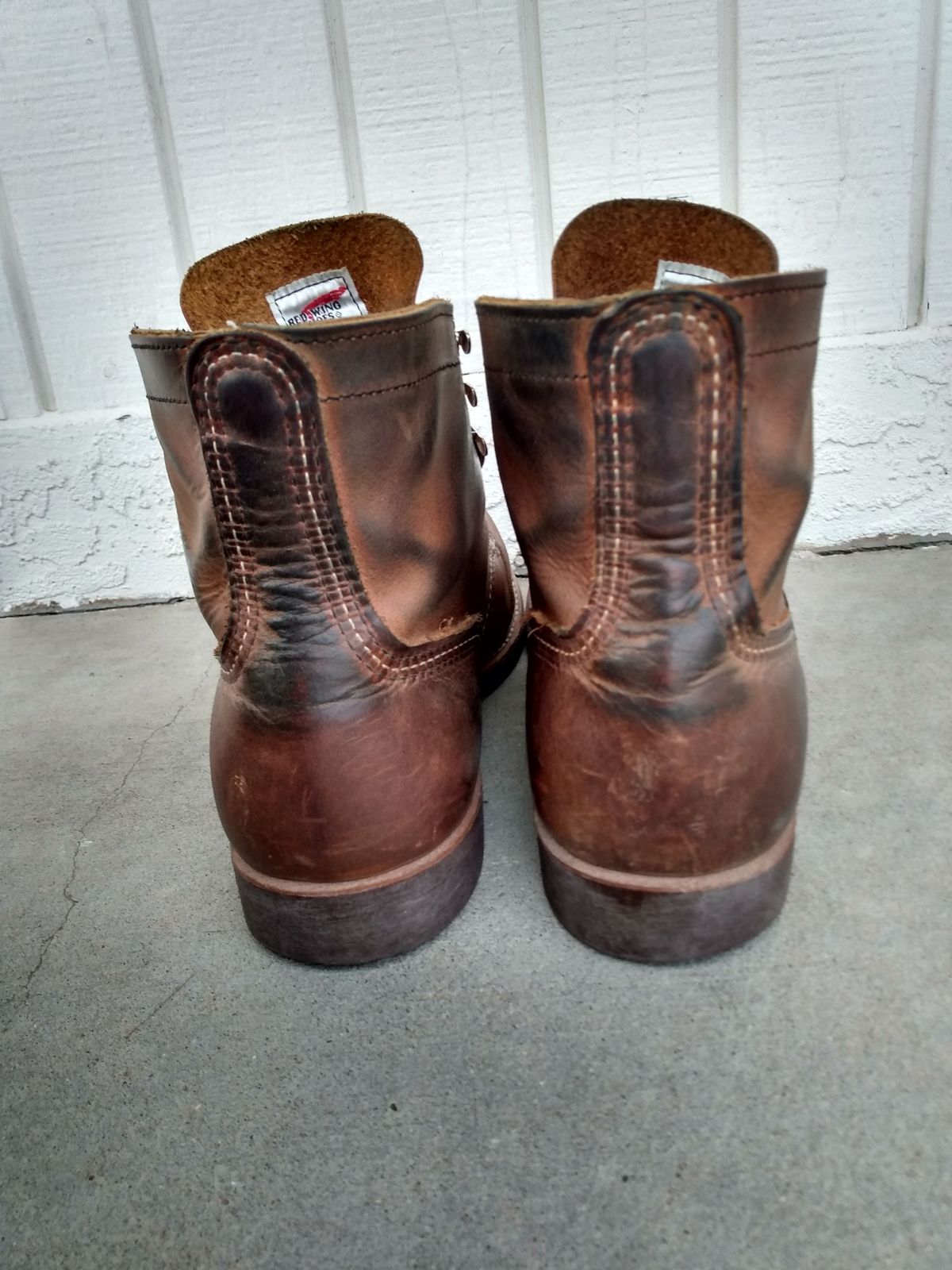 Photo by patinathunderdome on November 2, 2021 of the Red Wing Iron Ranger in S.B. Foot Copper Rough and Tough.