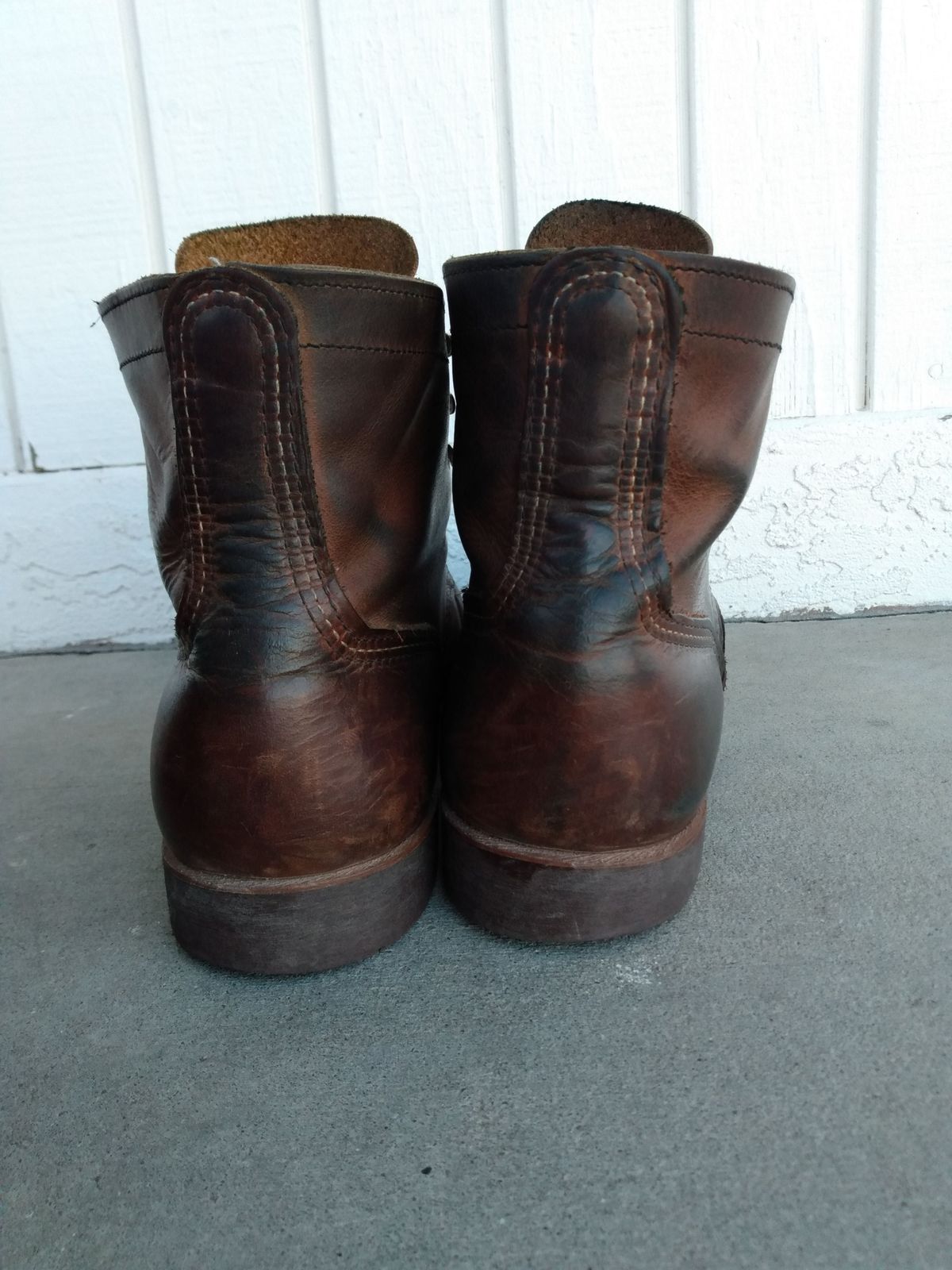 Photo by patinathunderdome on December 3, 2021 of the Red Wing Iron Ranger in S.B. Foot Copper Rough and Tough.