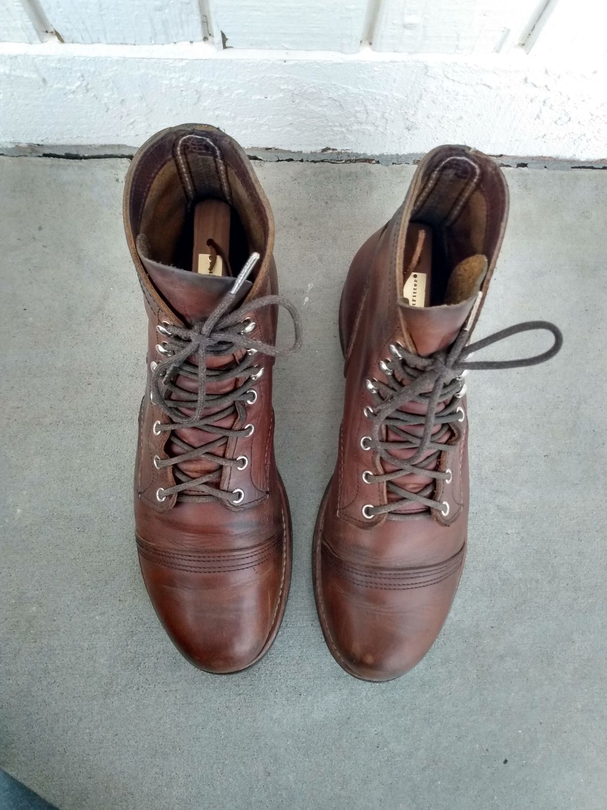 Photo by patinathunderdome on February 2, 2022 of the Red Wing Iron Ranger in S.B. Foot Copper Rough and Tough.