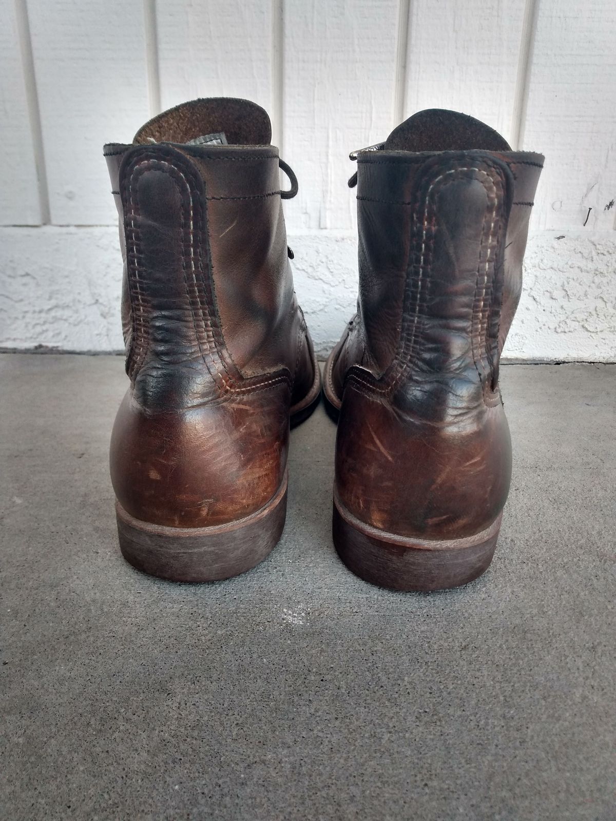 Photo by patinathunderdome on March 2, 2022 of the Red Wing Iron Ranger in S.B. Foot Copper Rough and Tough.