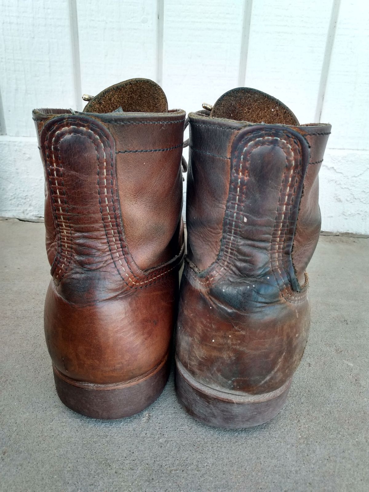 Photo by patinathunderdome on May 1, 2022 of the Red Wing Iron Ranger in S.B. Foot Copper Rough and Tough.