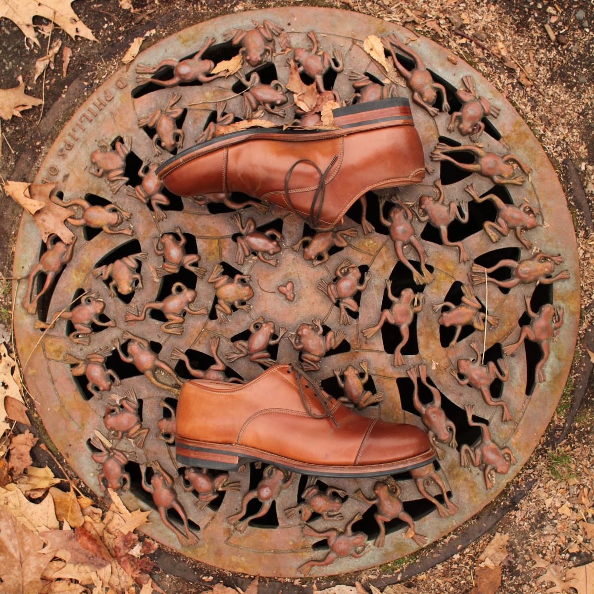 Photo by patinathunderdome on December 5, 2021 of the Viberg Bastion Oxford in Horween Natural Shell Cordovan.