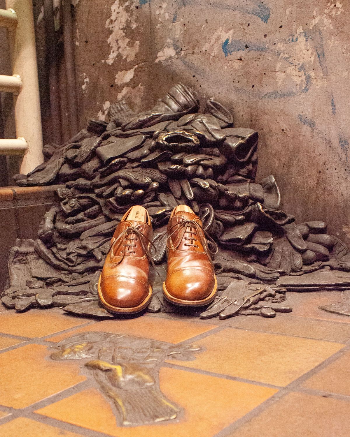 Photo by patinathunderdome on April 6, 2022 of the Viberg Bastion Oxford in Horween Natural Shell Cordovan.