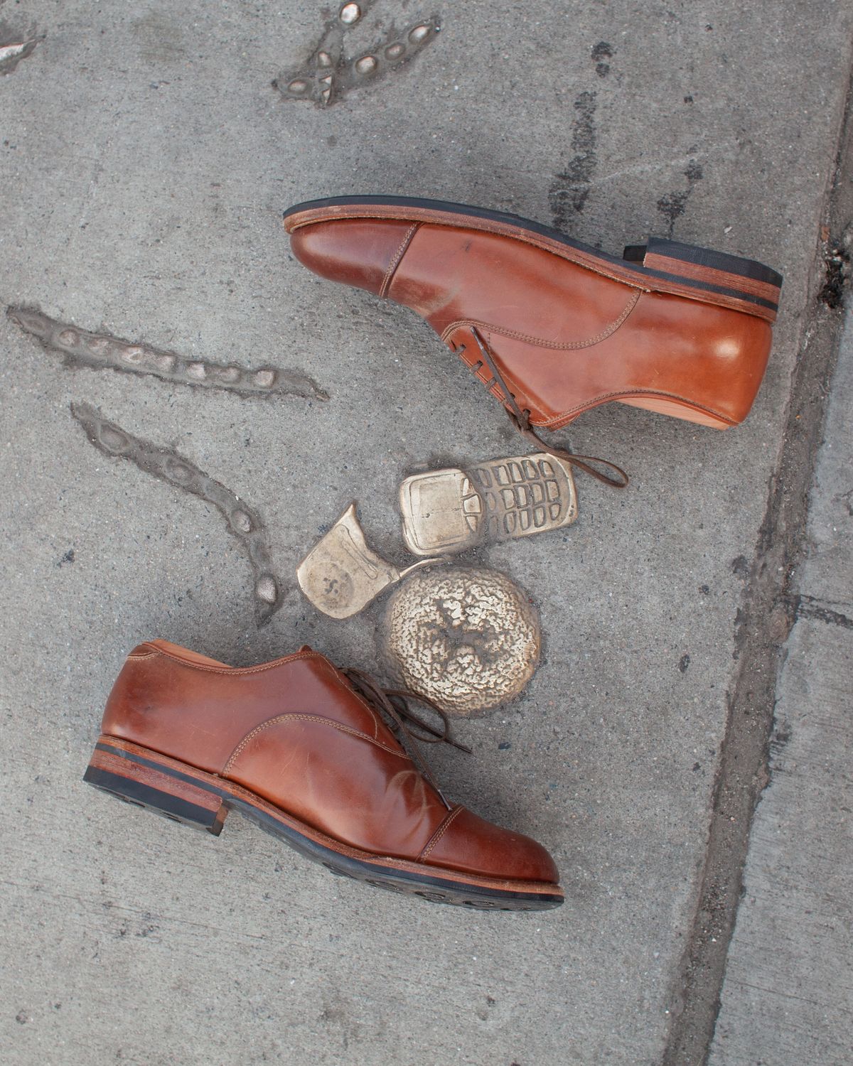 Photo by patinathunderdome on April 6, 2022 of the Viberg Bastion Oxford in Horween Natural Shell Cordovan.