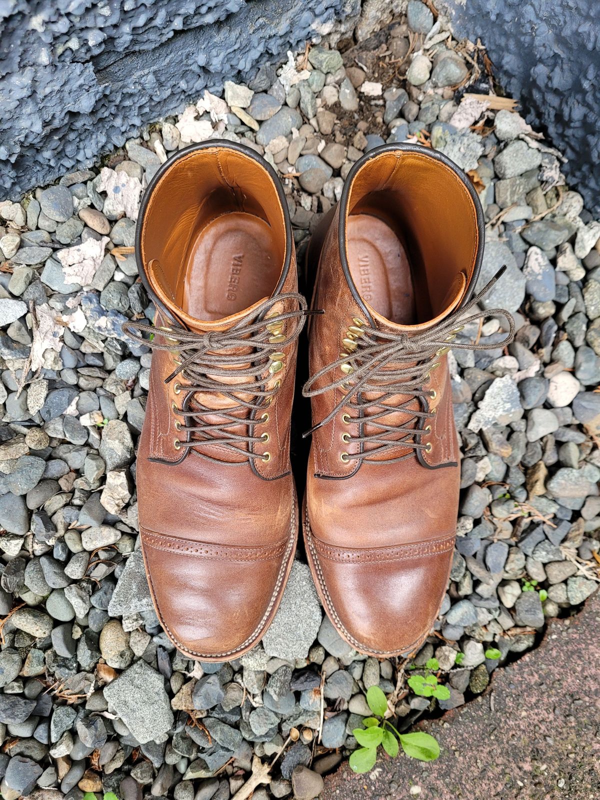 Photo by patinathunderdome on November 2, 2021 of the Viberg Service Boot in Maryam Toscanello TPR Horsebutt.