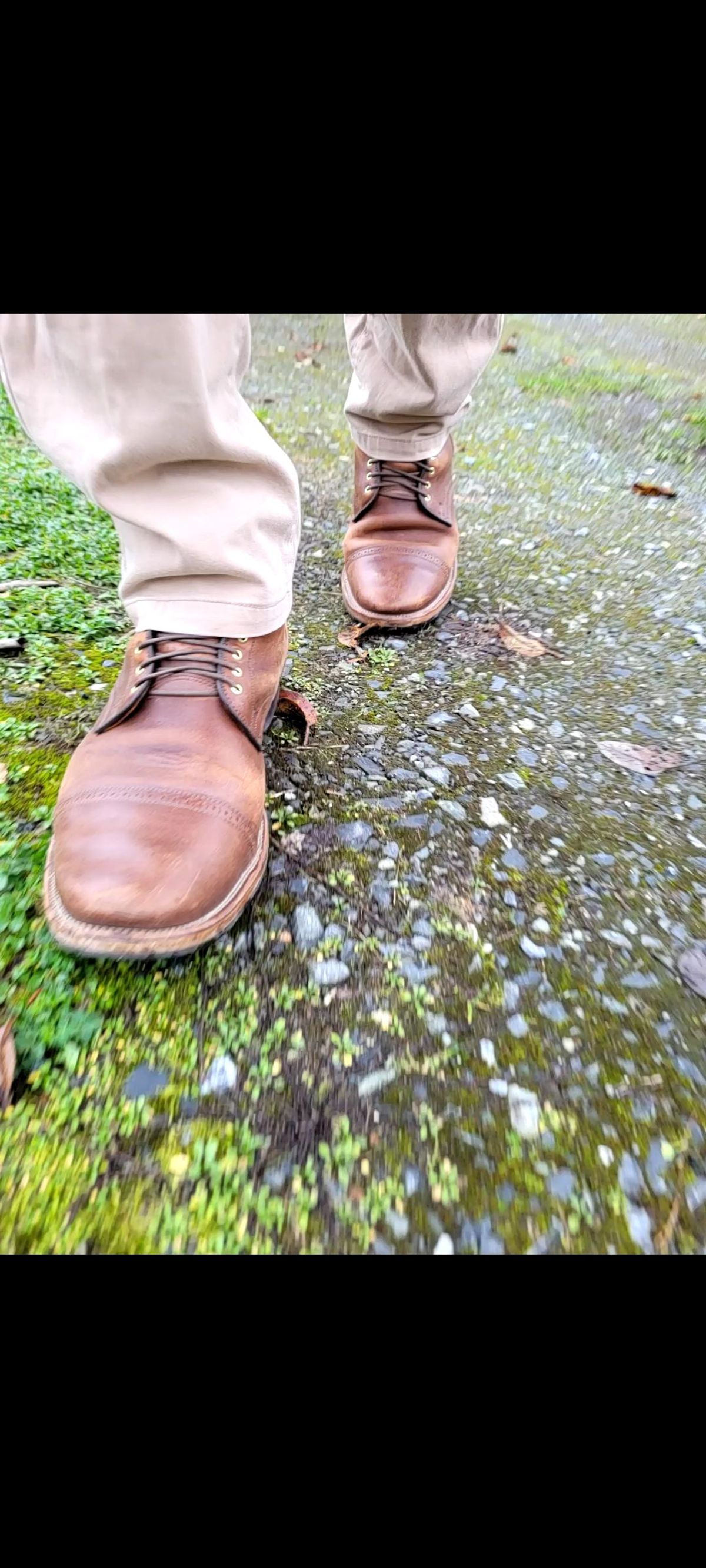 Photo by patinathunderdome on December 1, 2021 of the Viberg Service Boot in Maryam Toscanello TPR Horsebutt.