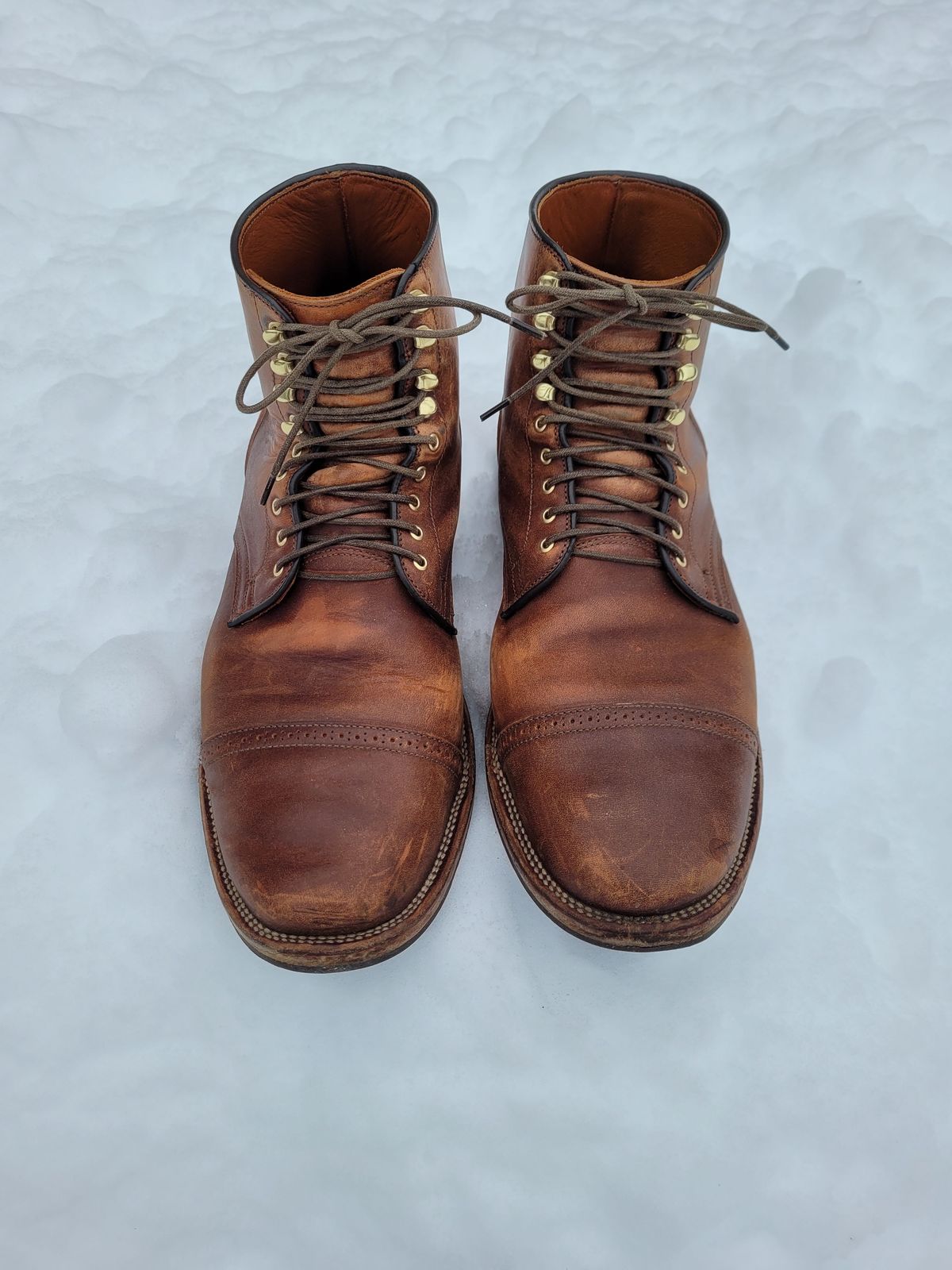 Photo by patinathunderdome on January 3, 2022 of the Viberg Service Boot in Maryam Toscanello TPR Horsebutt.