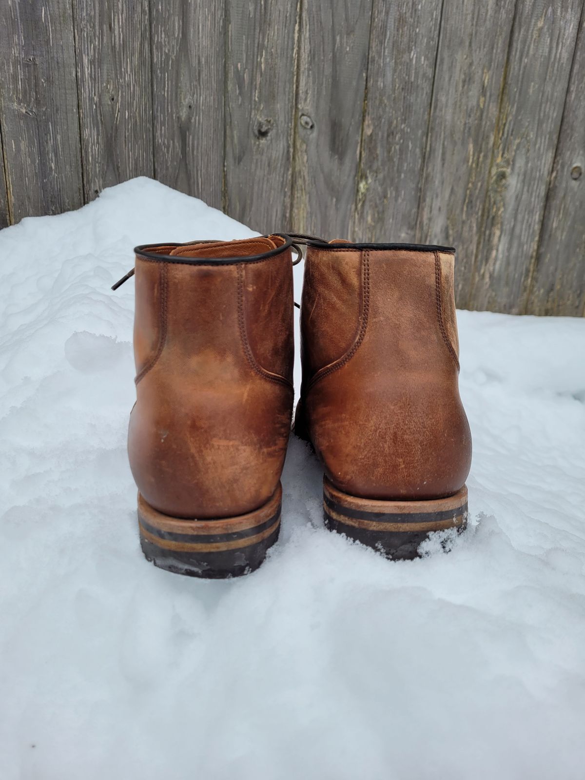 Photo by patinathunderdome on January 3, 2022 of the Viberg Service Boot in Maryam Toscanello TPR Horsebutt.