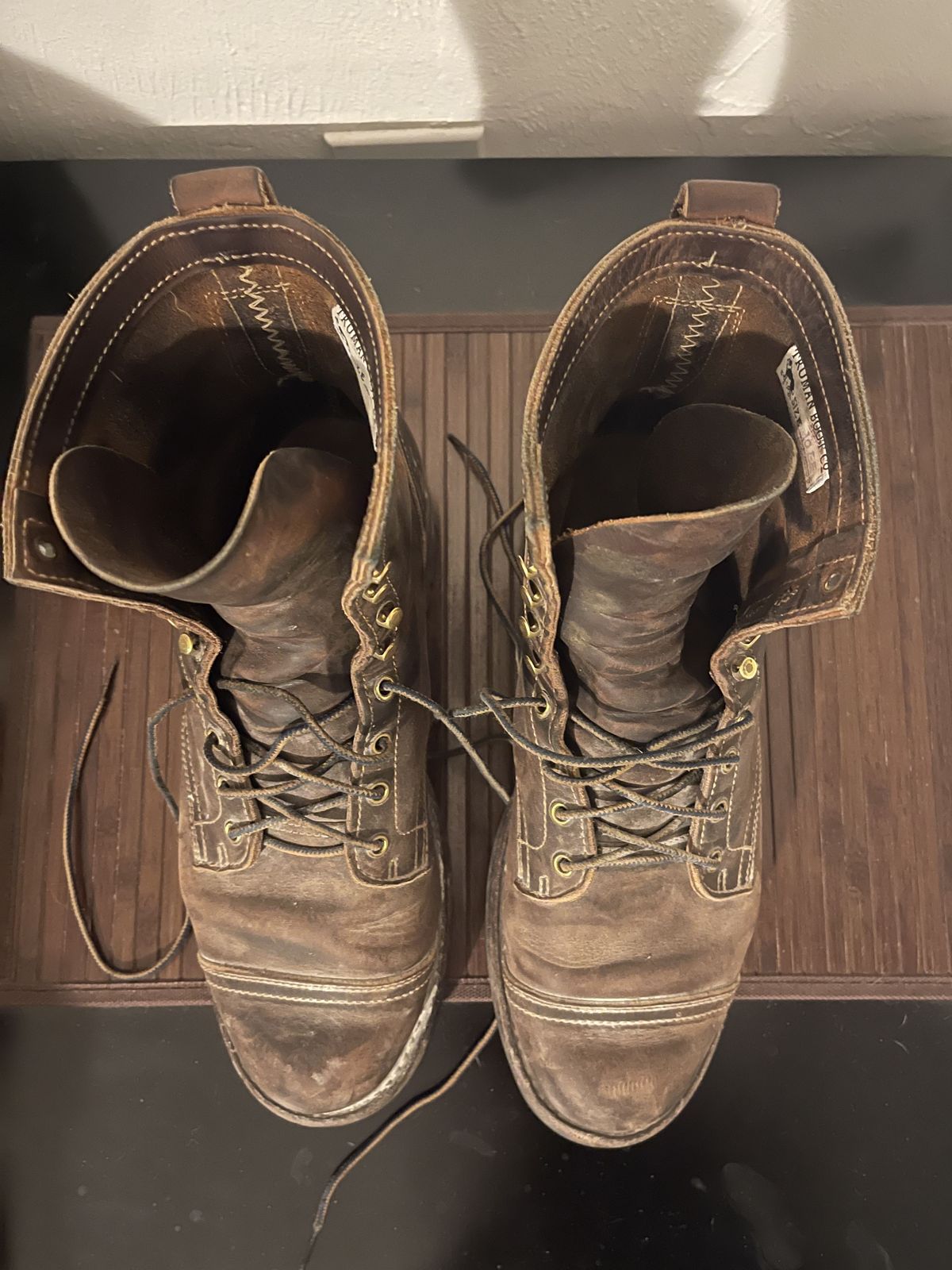 Photo by patinathunderdome on January 5, 2022 of the Truman Upland Boot in Horween Whiskey Predator.